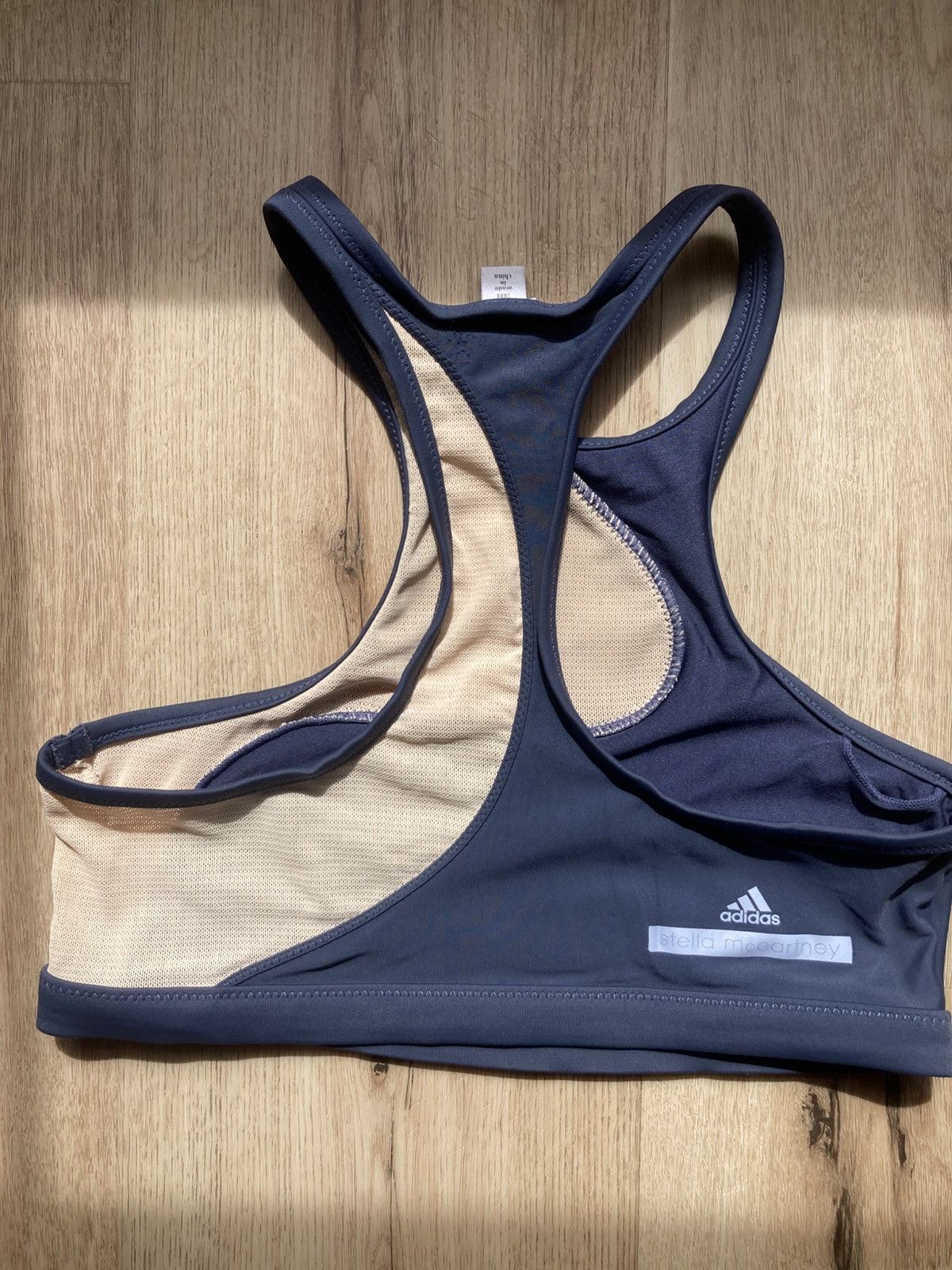 Adidas × Stella McCartney Stella McCartney + Adidas Grey Mesh Swim/Gym Crop Top Size M / US 6-8 / IT 42-44 - 7 Thumbnail