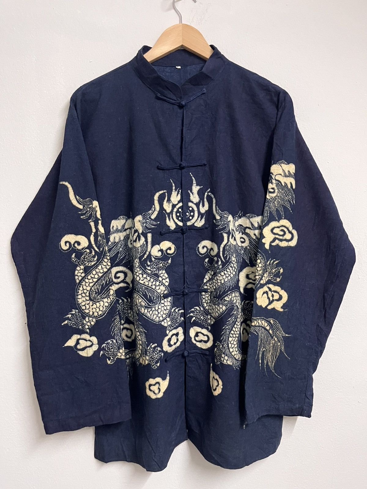 Comme des Garcons vintage 90s dragon indigo kapital-inspired kimono Size US L / EU 52-54 / 3 - 1 Thumbnail