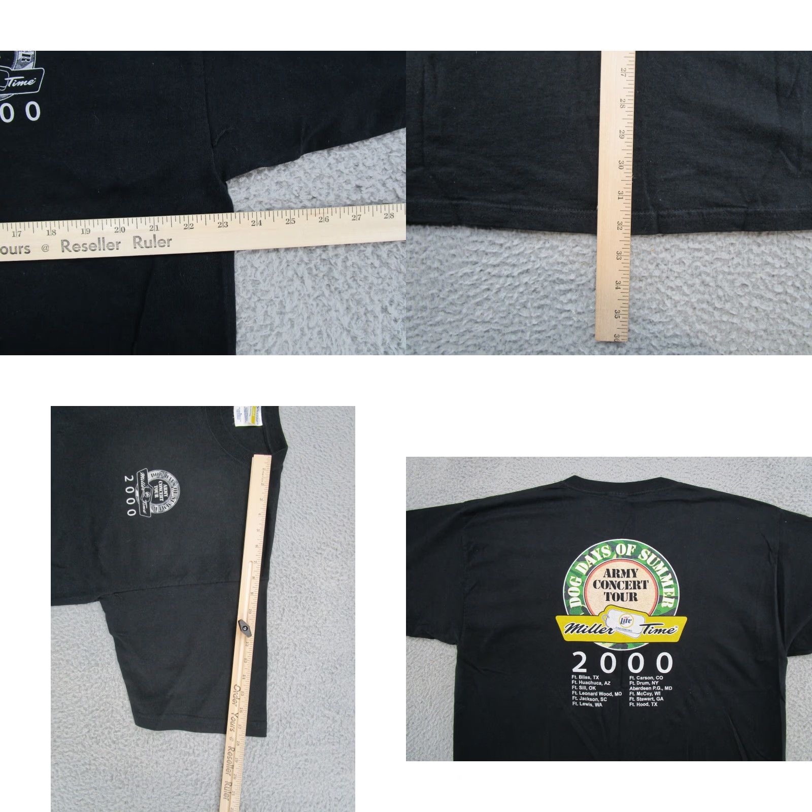 Vintage VINTAGE 2000 Y2K Dog Days of Summer Army Concert Tour Black Shirt Men's XL Shirt Mens XL Black Army 2000s Size US XL / EU 56 / 4 - 8 Thumbnail