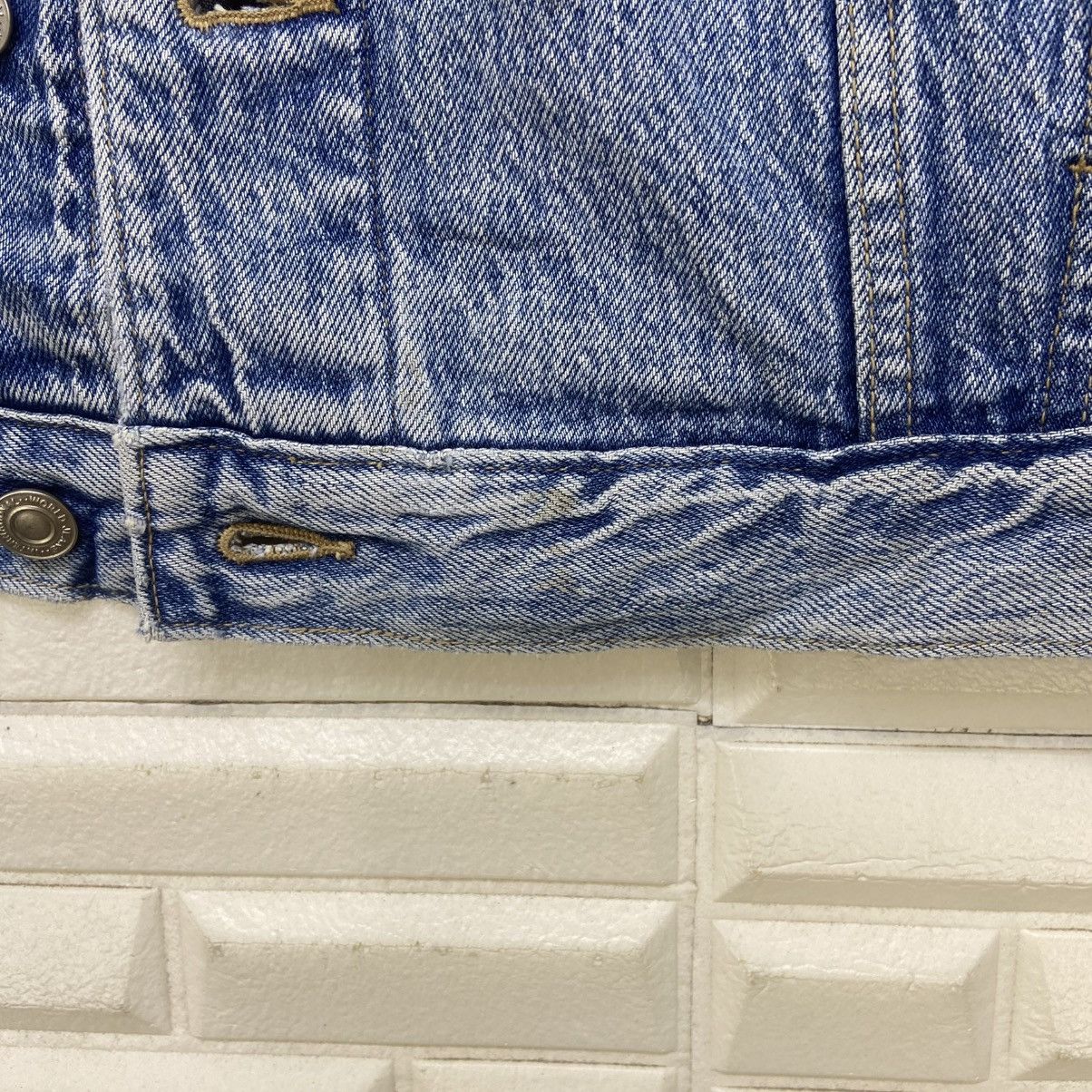 Big John Vintage Big John Spirit Stone Wash Denim Trucker Jacket Size US S / EU 44-46 / 1 - 22 Thumbnail