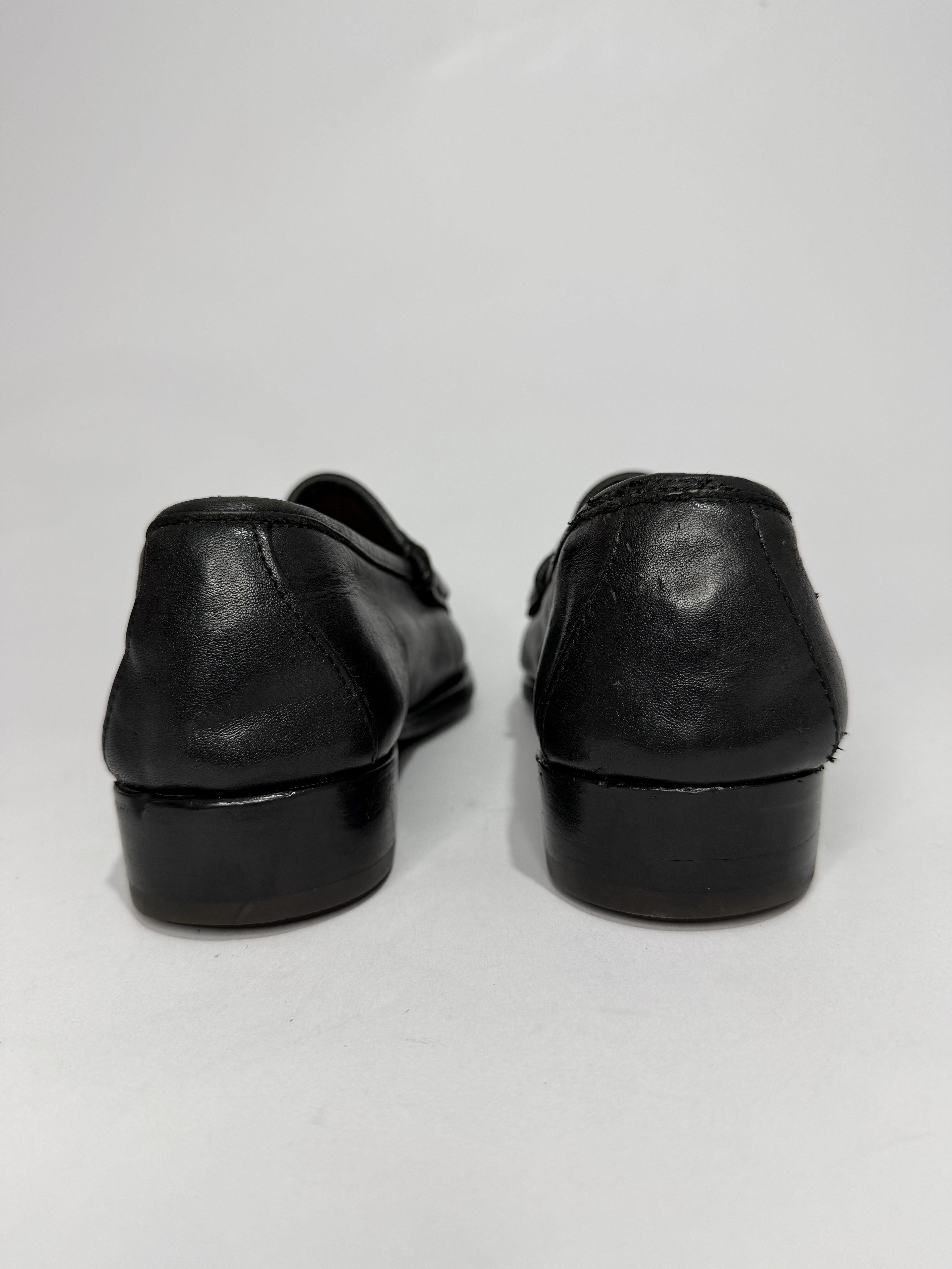 Gucci Gucci Black Leather Horsebit Loafers Size US 8 / EU 41 - 4 Thumbnail