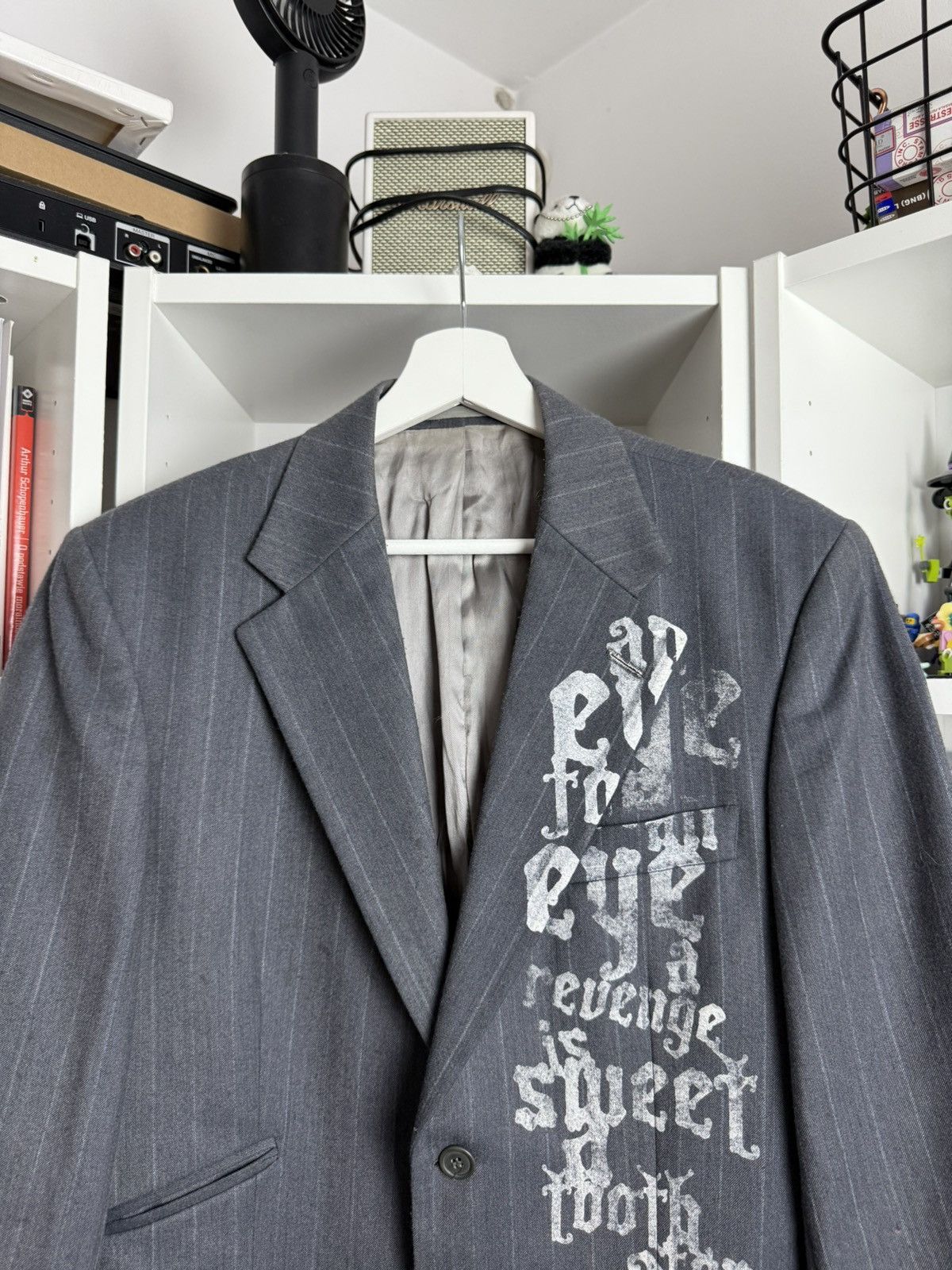 Affliction × Designer × Vintage Vintage y2k Affliciton style printed blazer jacket S archive Size 36S - 3 Thumbnail
