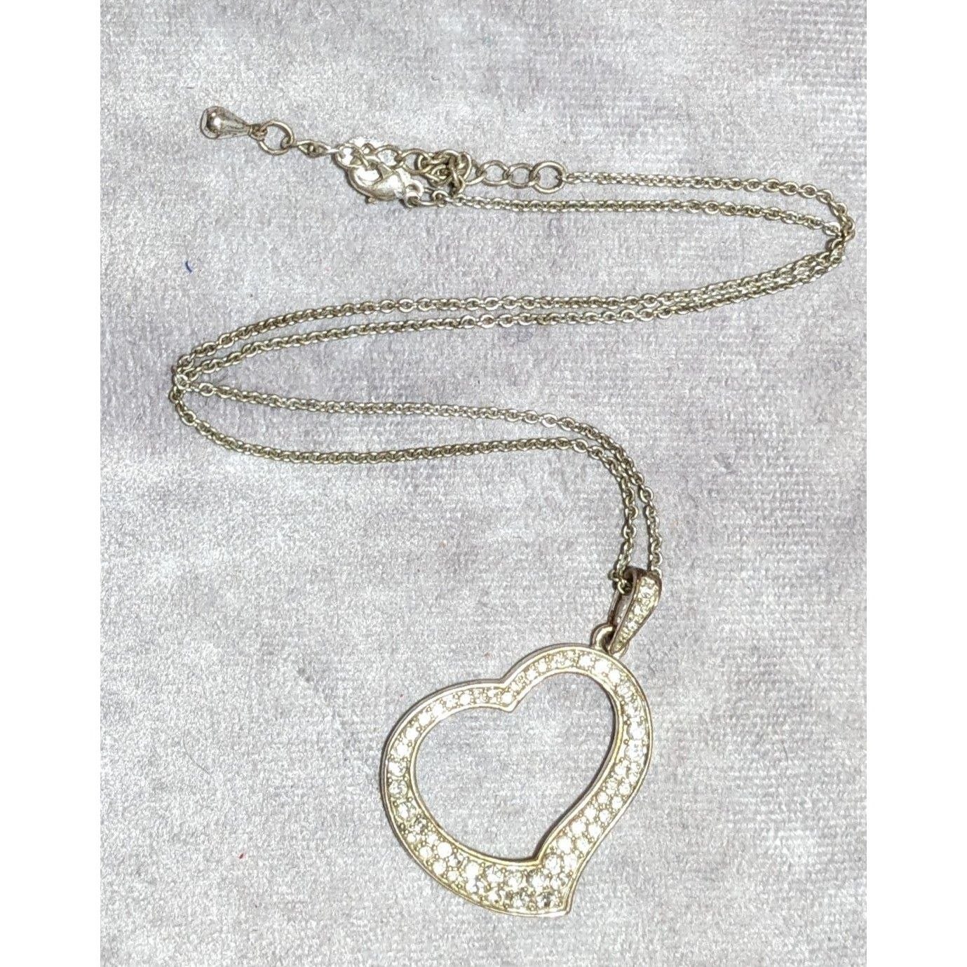 Other Vintage Premier Designs Open Heart Rhinestone Necklace Size ONE SIZE - 11 Thumbnail