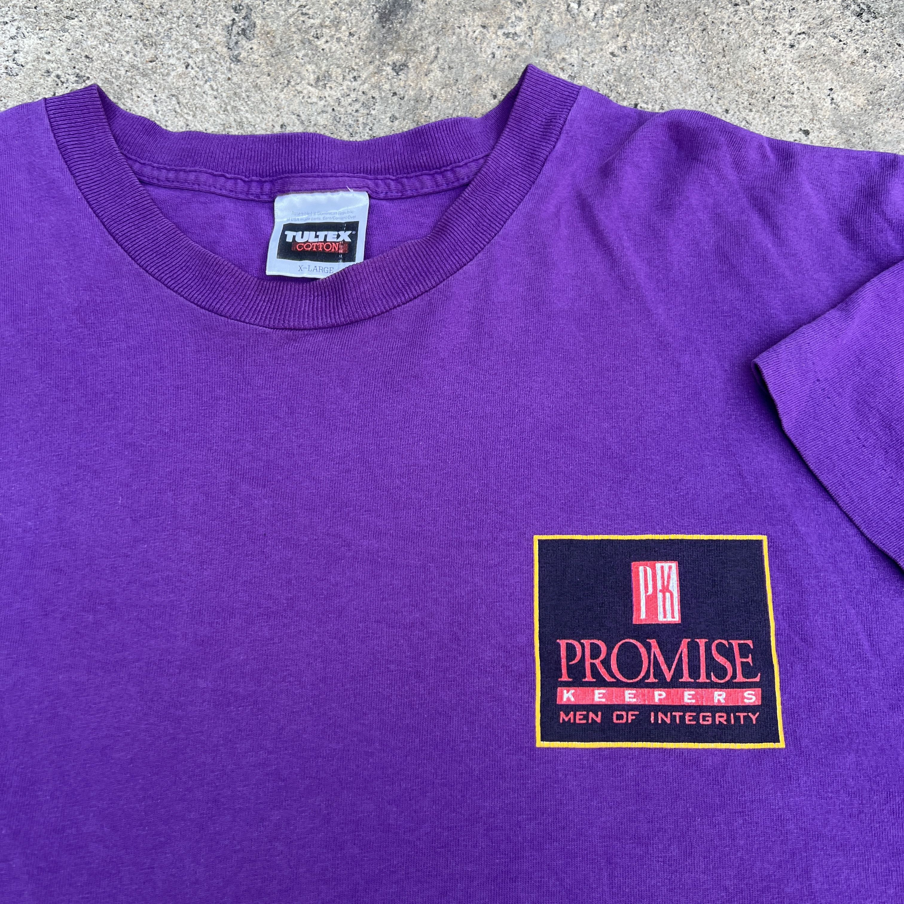 Vintage Vintage 90s Promise Keepers Men Of Integrity Promo Tee Size US XL / EU 56 / 4 - 5 Thumbnail