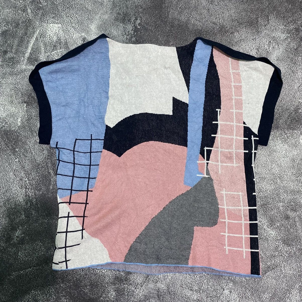 Hiroko Koshino Homme Hiroko Koshino Homme Sleveeless Tee Rare Multicolor Size S / US 4 / IT 40 - 4 Thumbnail