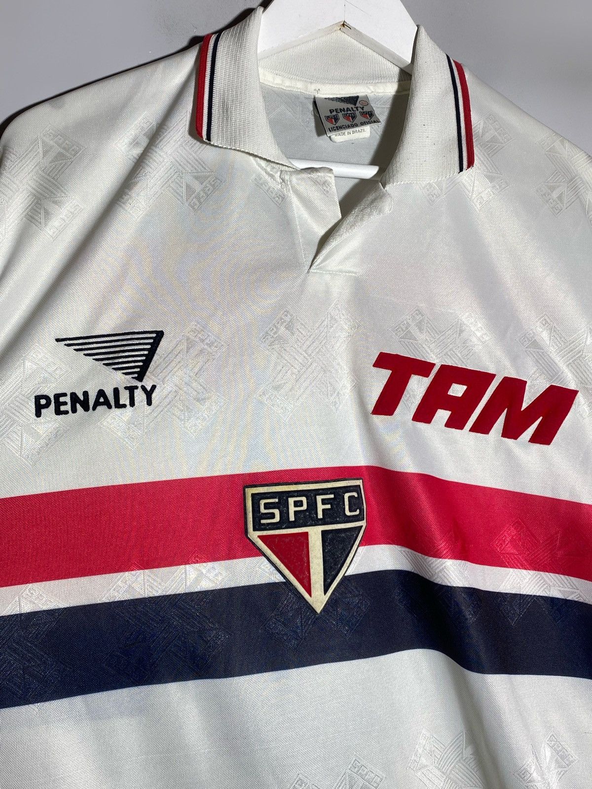 Penalty Vintage Penalty Sao Paulo 1993 Home Football Shirt Jersey Size US XL / EU 56 / 4 - 3 Thumbnail