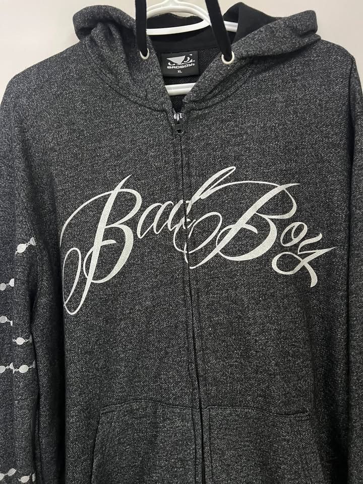 Other Vintage Bad Boy MMA Zip-Up Hoodie Heather - Y2K Goth Graphic Size US XL / EU 56 / 4 - 3 Thumbnail
