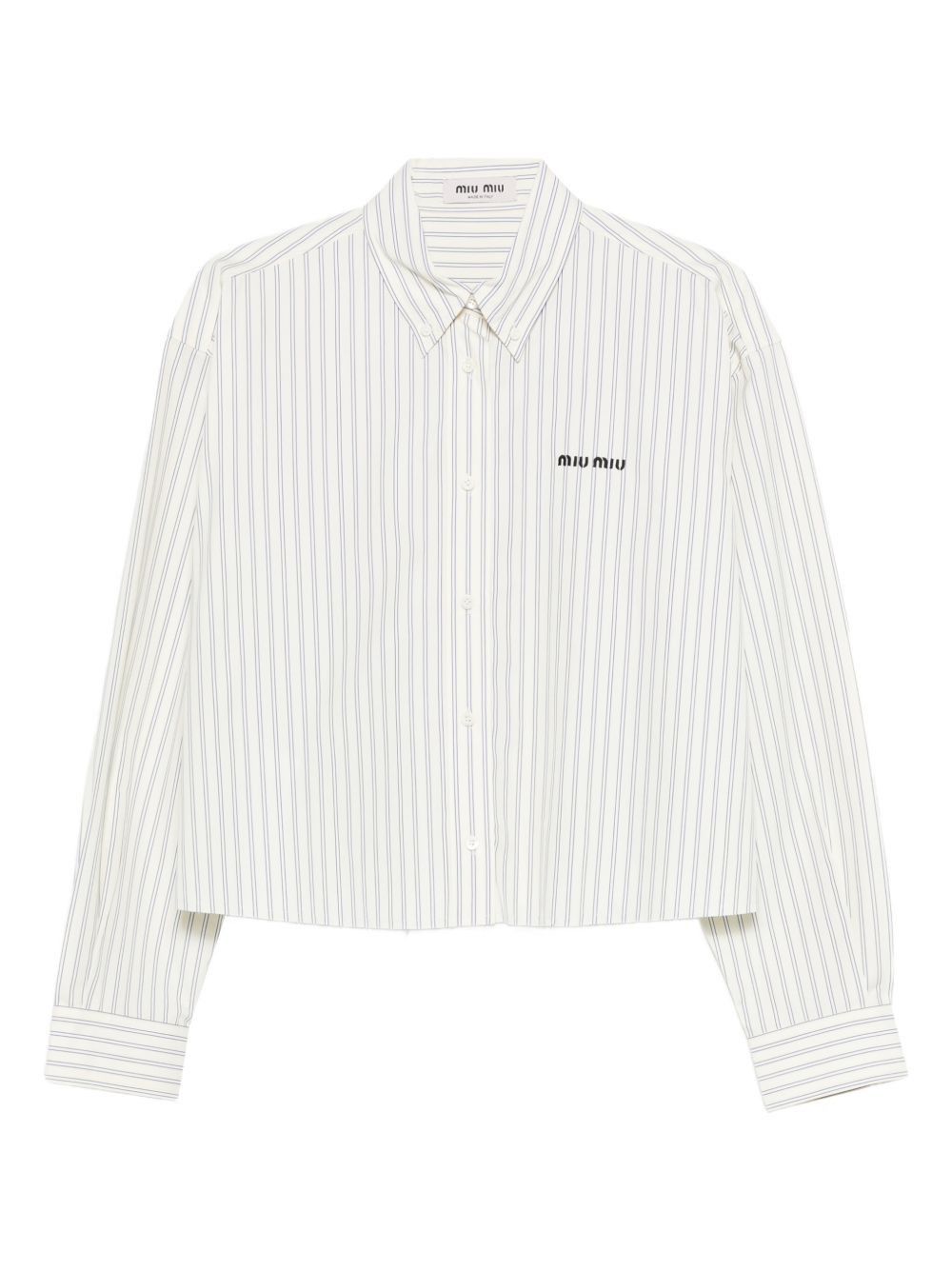 Miu Miu STRIPED COTTON SHIRT Size M / US 6-8 / IT 42-44 - 1 Thumbnail
