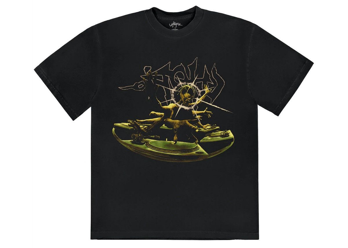 image of Travis Scott Dj Tee in Black, Men's (Size 2XL)