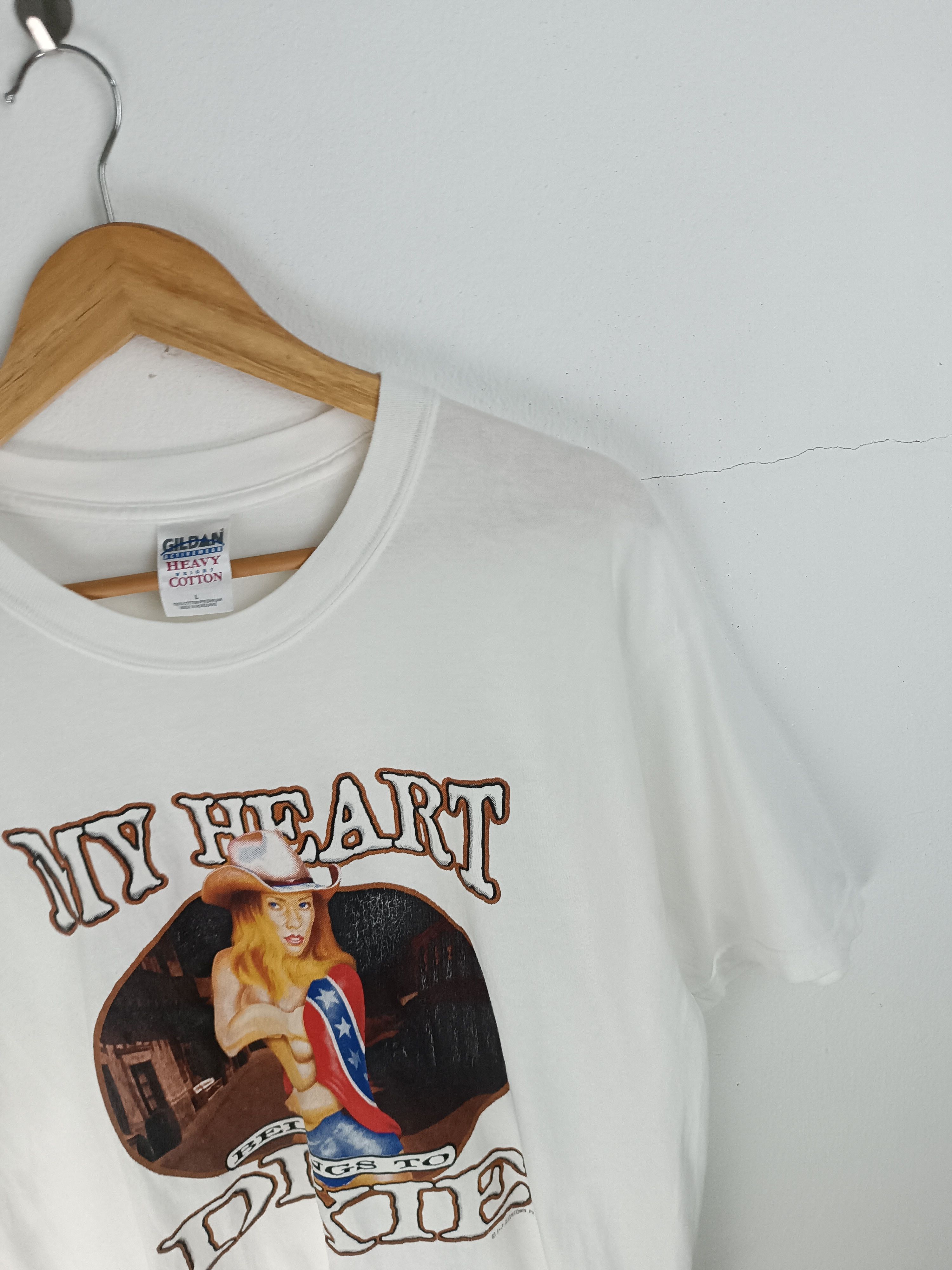 Vintage VINTAGE MY HEART BELONGS TO DIXIE SEXY ADULT LYNYRD SKYNYRD Size US L / EU 52-54 / 3 - 7 Thumbnail