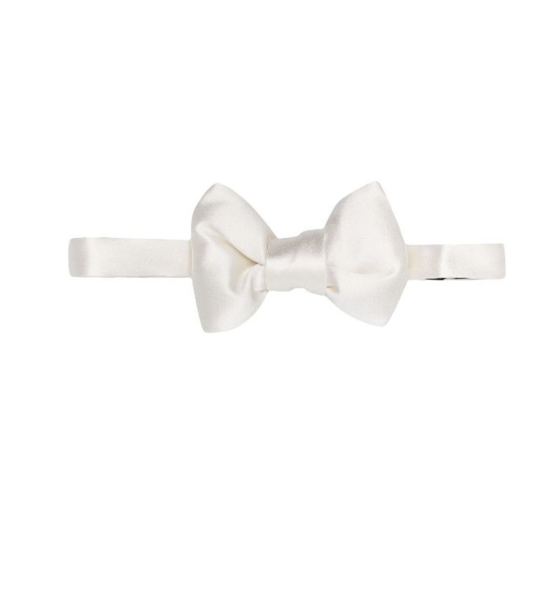 Tom Ford TOM FORD satin-finish silk bow tie white Size ONE SIZE - 3 Thumbnail