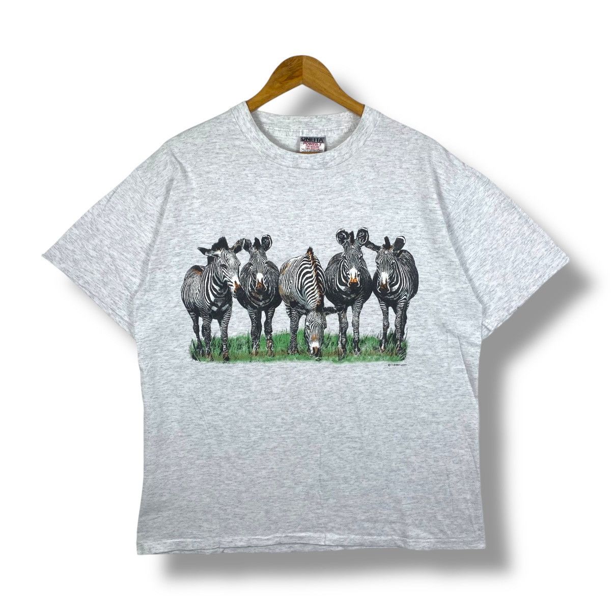 Habitat Vintage 90's Habitat ZEBRAS Mirror Print Graphic Tee Shirt Size US L / EU 52-54 / 3 - 1 Thumbnail