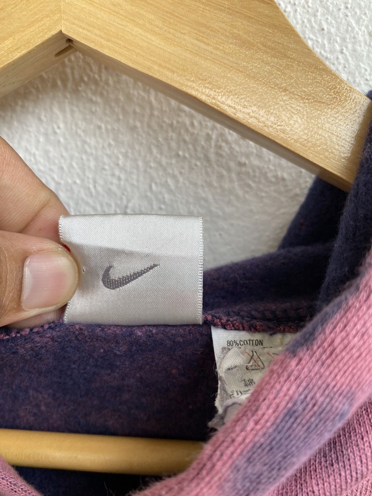 Nike × Vintage Vintage Nike big logo tie dye hoodie / sweatshirt Size US XL / EU 56 / 4 - 11 Thumbnail