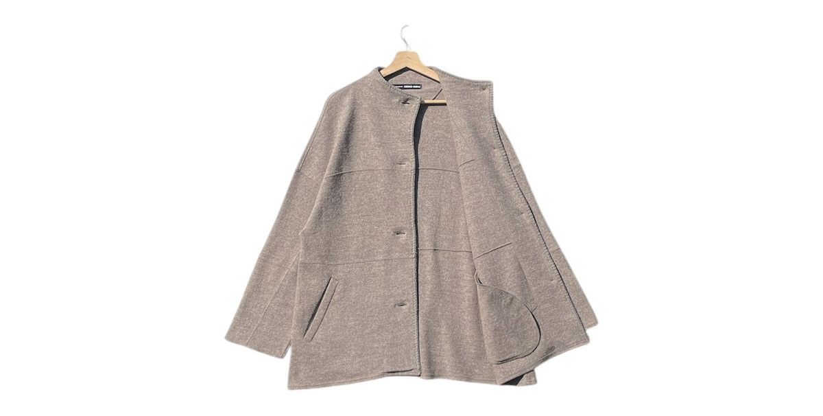 Japanese Brand RARE🔥 Keiko Kishi Wool Blend Jacket With Button Closure Size L / US 10 / IT 46 - 3 Thumbnail