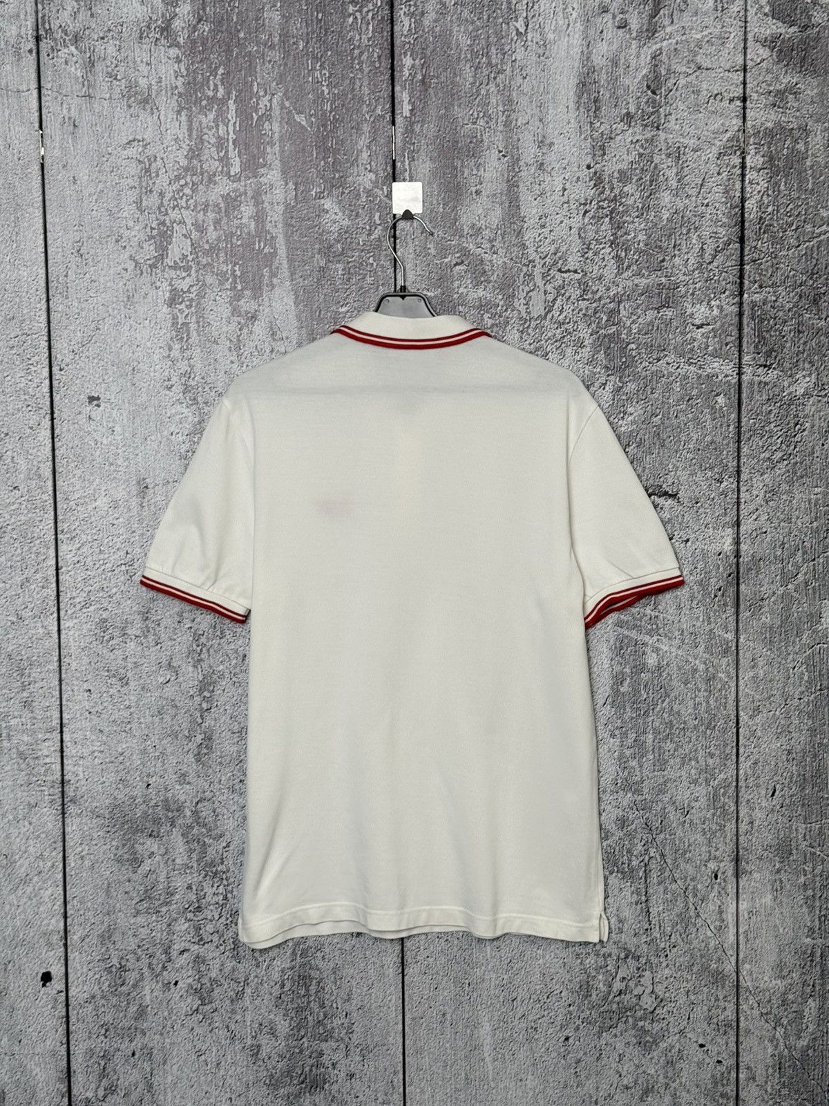 Prada Rare Prada Bull Embroidery Logo White Polo Shirt Size M Size US M / EU 48-50 / 2 - 11 Thumbnail