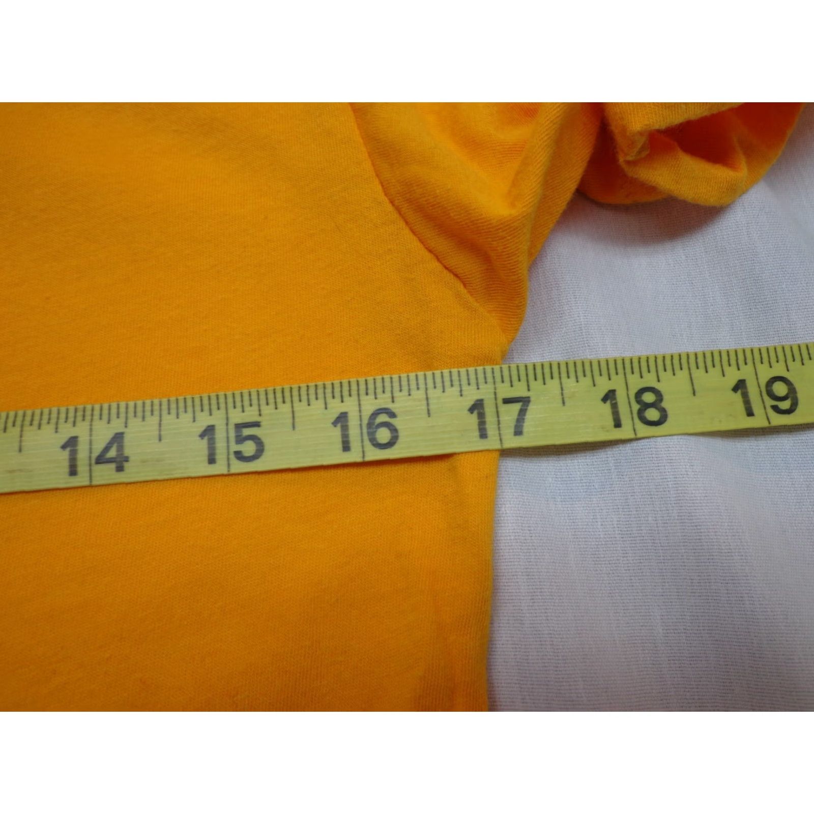 Vintage Project 615 HOCKEY MASK Yellow T-Shirt Size S Unisex Adults Short Sleeve Crew Neck Lightweight 50% Cotton Polyester Size US S / EU 44-46 / 1 - 5 Thumbnail