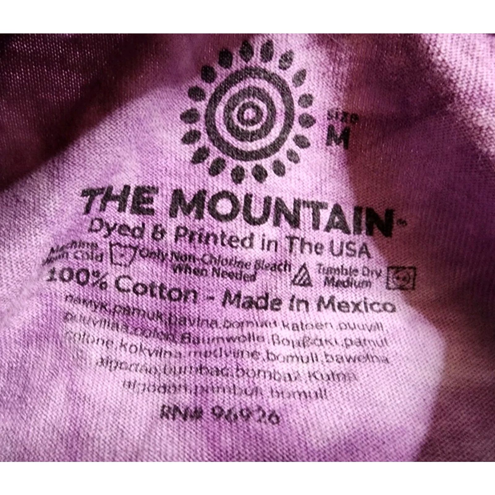 The Mountain VINTAGE The Mountain Shirt Womens M Purple Crew Neck Long Sleeve Dragonfly Dream Catcher Tie Dye Cavalaris 2012 Size M / US 6-8 / IT 42-44 - 6 Thumbnail