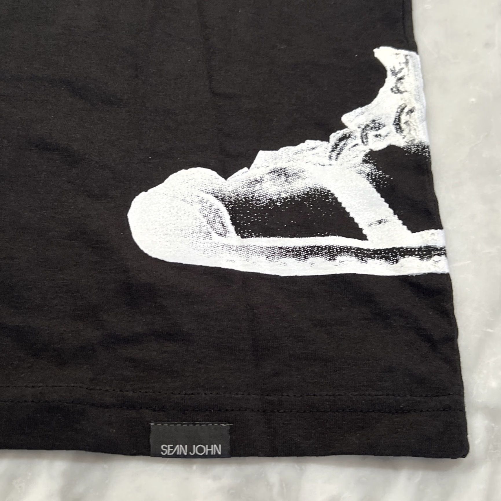 Sean John VINTAGE Sean John Shirt Men XL Graphic 90s Hip Hop One Mind Body Sole Sneaker White on Black NWT Size US XL / EU 56 / 4 - 4 Thumbnail