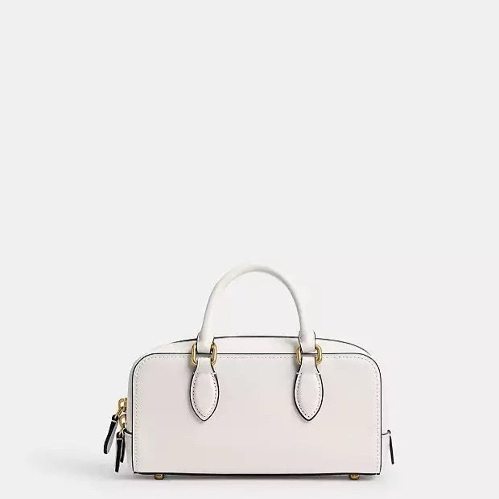 Coach NWT Coach Bowery Satchel 22 Brass/Chalk White Leather CY917 Size ONE SIZE - 15 Thumbnail