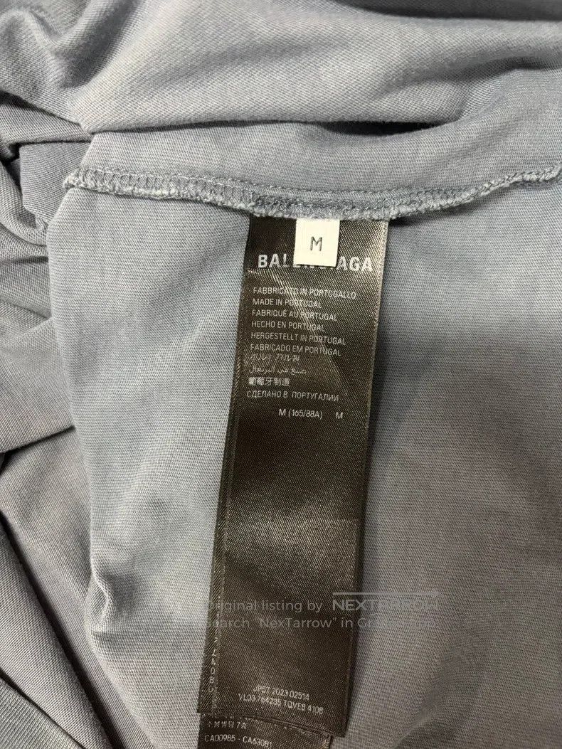 Balenciaga Balenciaga Diamond slogan distressed washed short-sleeve Size US M / EU 48-50 / 2 - 6 Thumbnail
