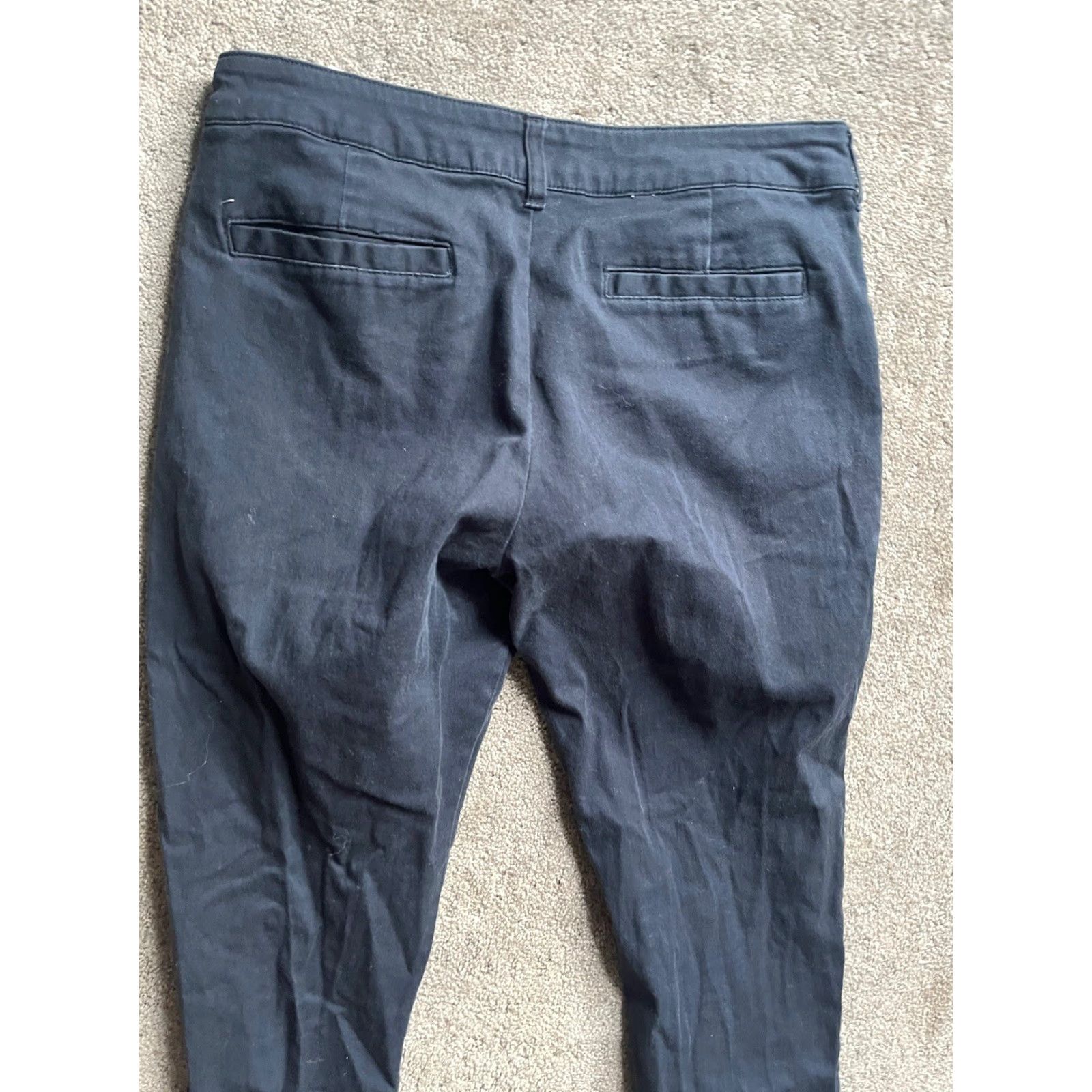 Dickies VINTAGE Dickies Women Pants Size 9 Juniors Navy Blue Skinny Cotton Spandex Casual Size 30" / US 8 / IT 44 - 4 Thumbnail