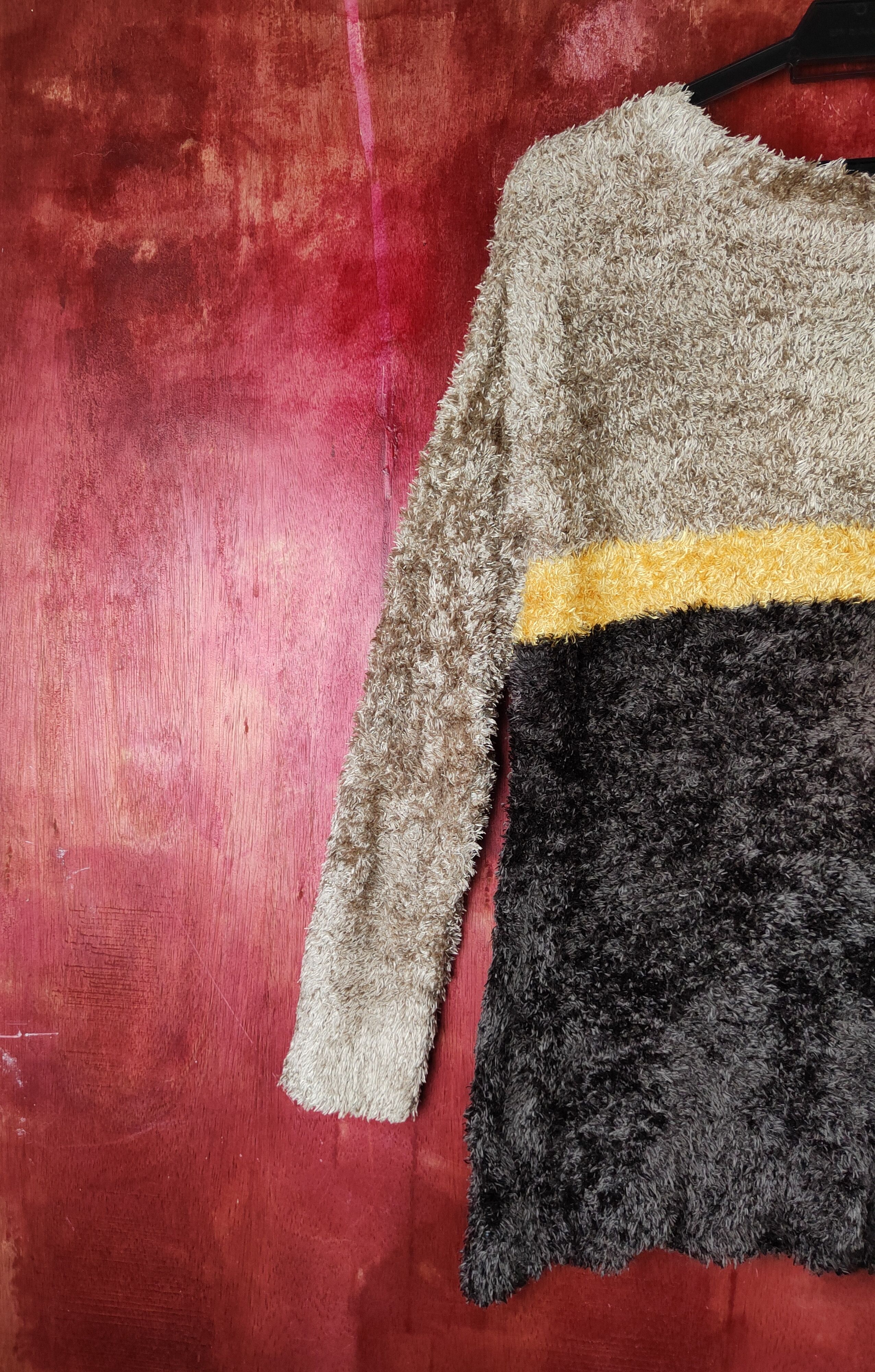 Japanese Brand × Vintage Artists Design by Persodea Brown Fur Mohair Knitwear Size M / US 6-8 / IT 42-44 - 9 Thumbnail