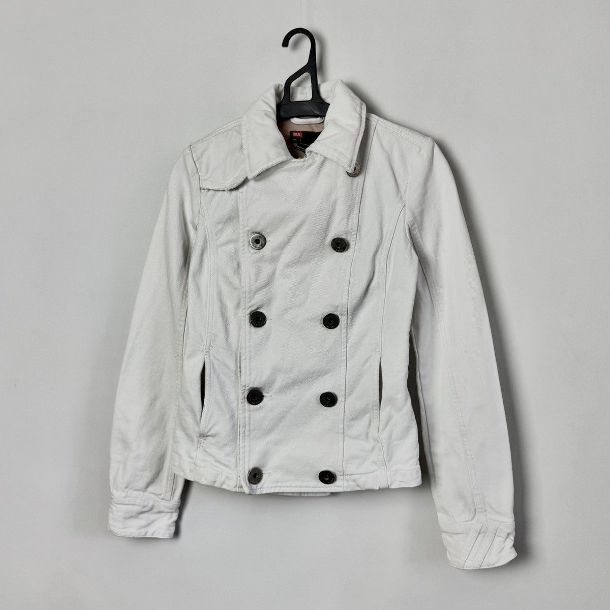 Diesel DIESEL Archive Double-Breasted Biker Peacoat Jacket Y2K Size S / US 4 / IT 40 - 1 Thumbnail