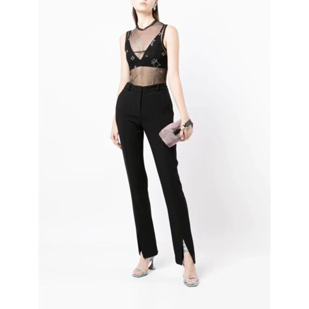 Other Saint Sintra Crystal Mesh Hot Fix Tank 36 0 Black SSENSE Ex Size XS / US 0-2 / IT 36-38 - 5 Thumbnail