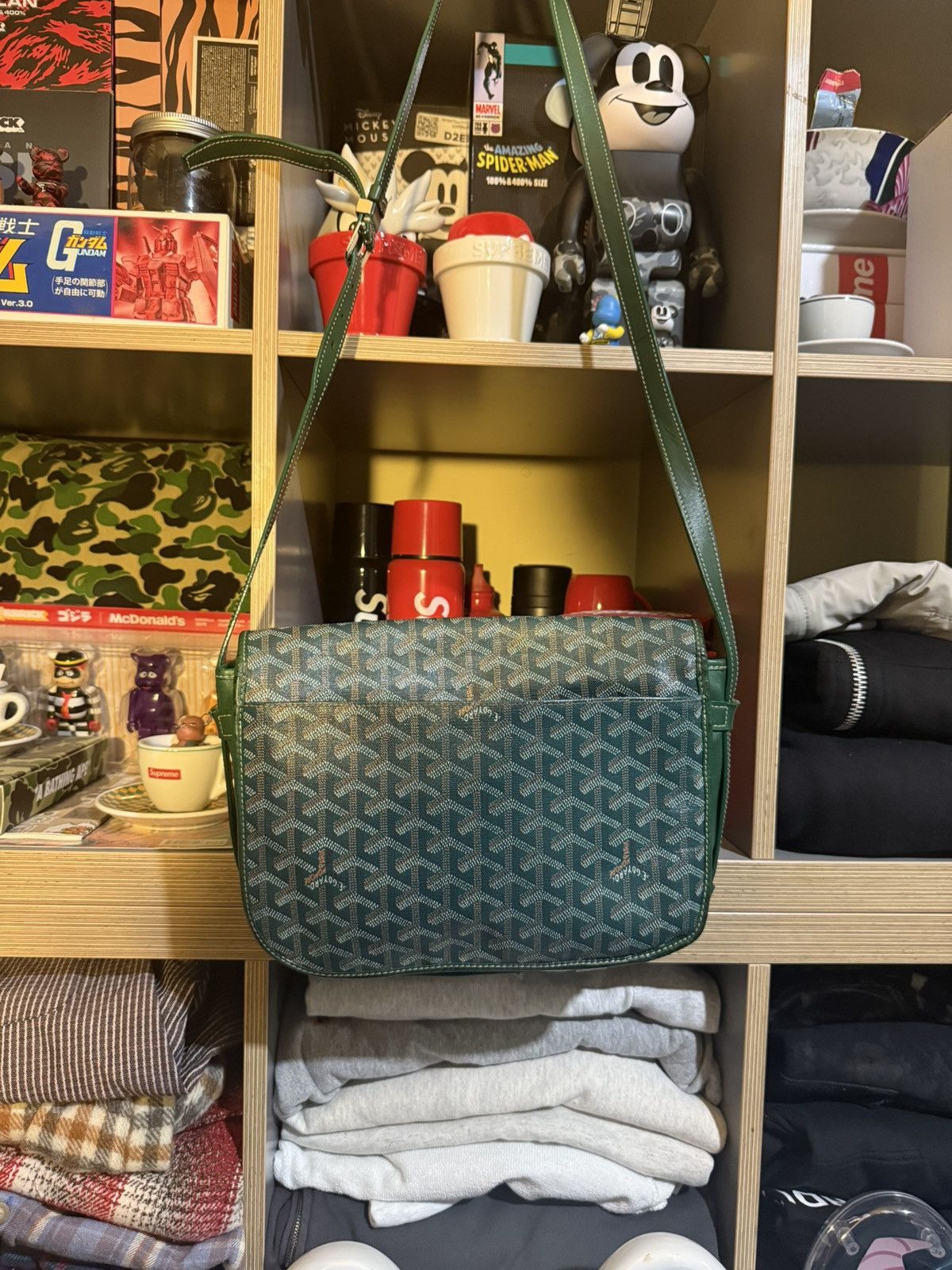 Goyard Goyard Belvedere MM Messenger Bag Green Size ONE SIZE - 7 Thumbnail