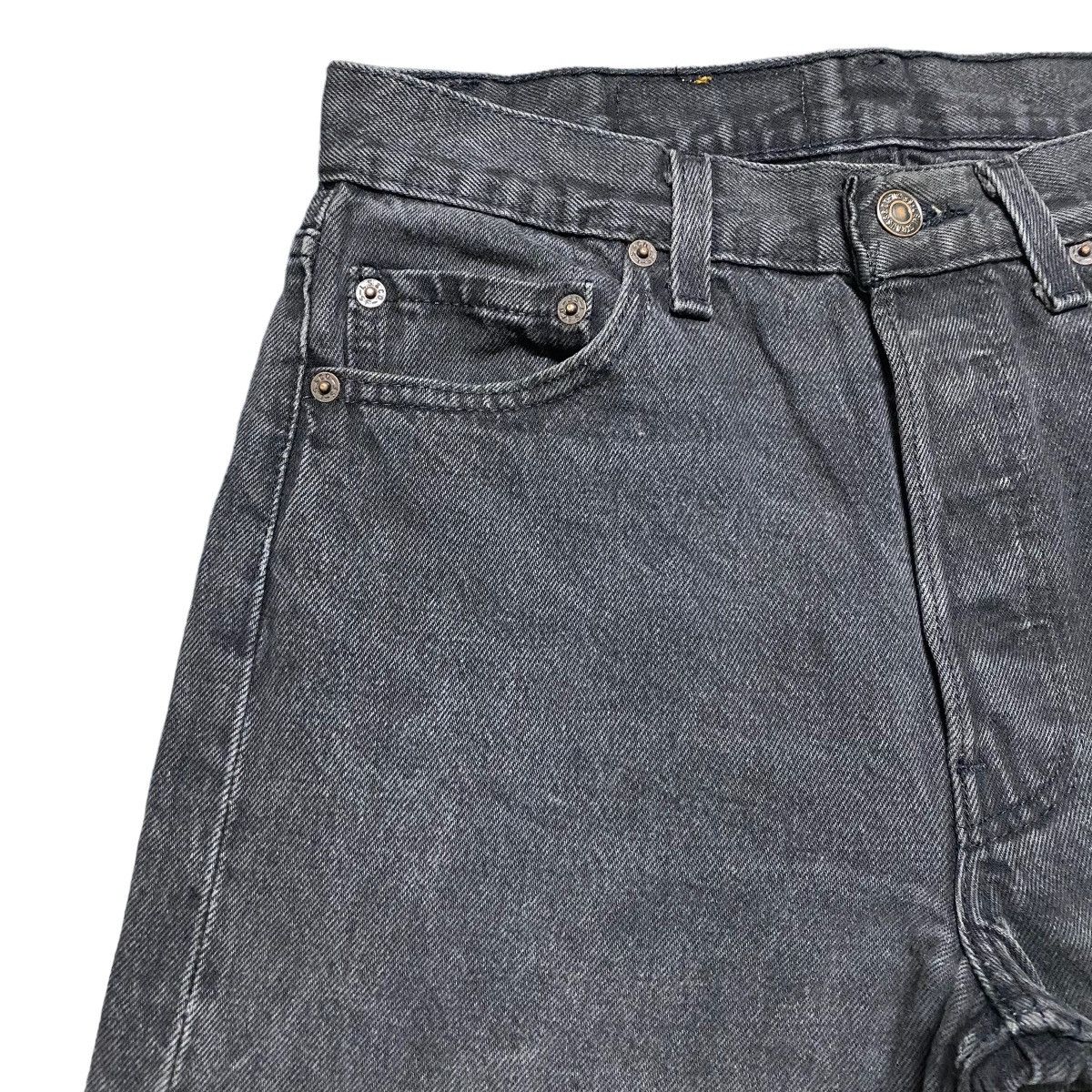 Levi's Vintage 80s Levis 501 Fade Black Jeans 29x30 Made in USA Size US 29 - 5 Thumbnail