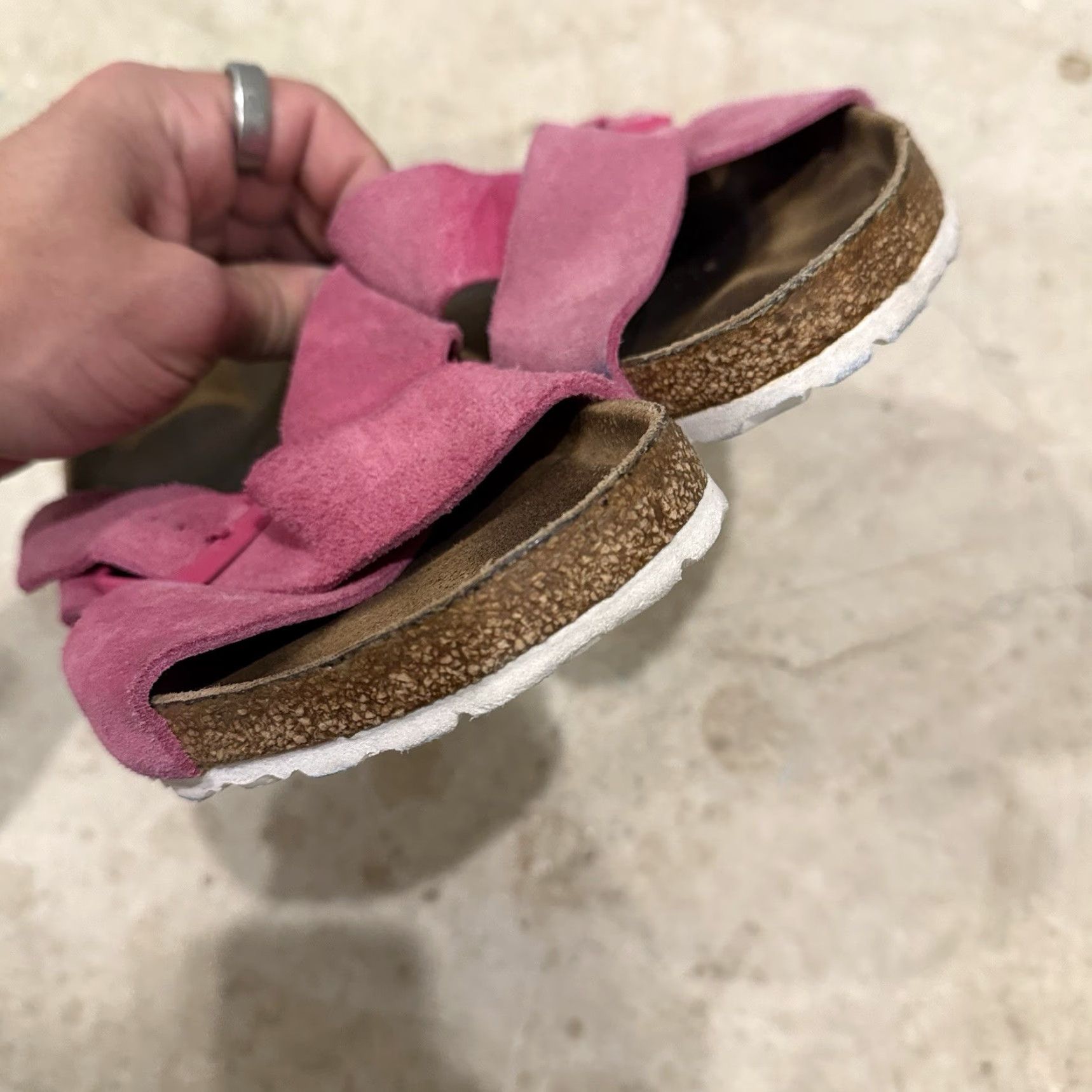 Birkenstock Birkenstock Siena Sandals Womens 11 EU 42 Narrow Suede Fuchsia Slide Slip On Sandal Womens Shoes Birkenstock Siena Y23-236 Size US 11 / IT 41 - 4 Thumbnail