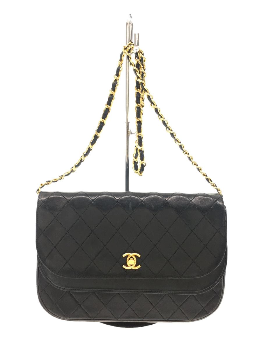 Chanel Double Flap Matelasse Leather Shoulder Bag