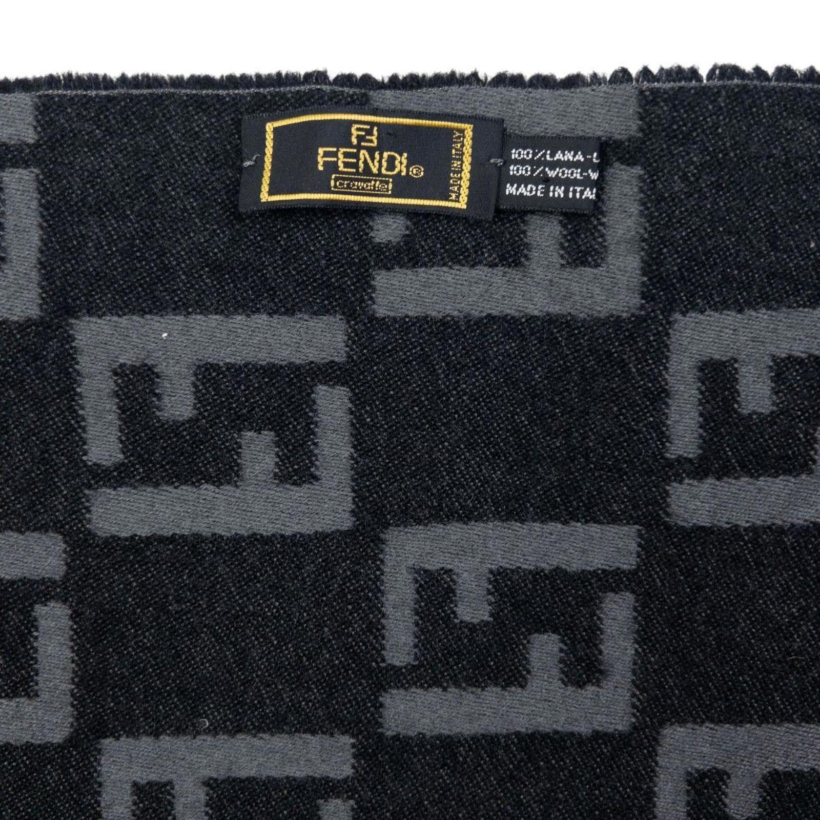 Fendi Vintage Fendi Monogram Wool Tassel Scarf Size ONE SIZE - 4 Thumbnail