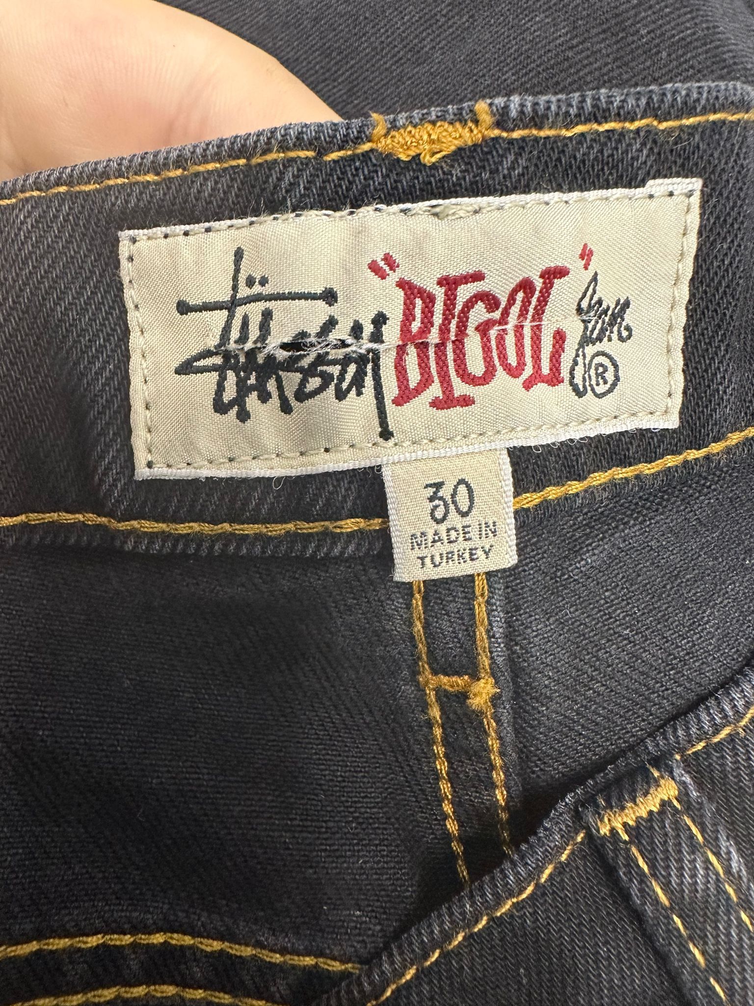 Stussy × Vintage Stüssy Big Ol Jean Size 30 Washed Black Size US 30 / EU 46 - 4 Thumbnail