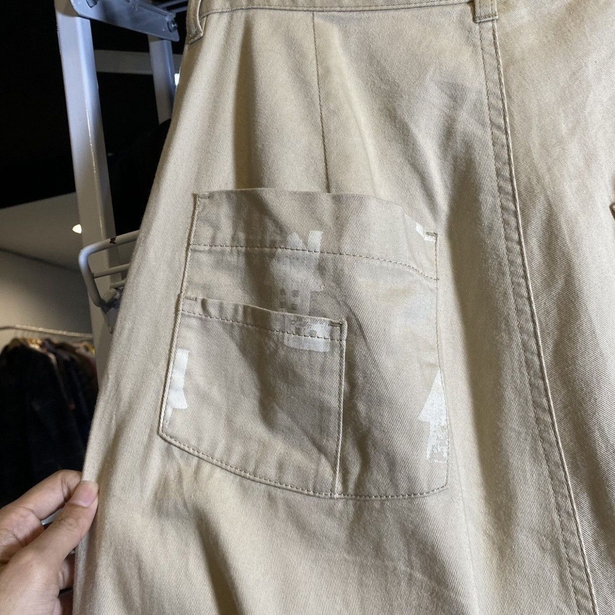 Ne-Net Ne-net Beige All Over House Print Pants Relaxed Wide Leg 30 Size US 30 / EU 46 - 9 Thumbnail