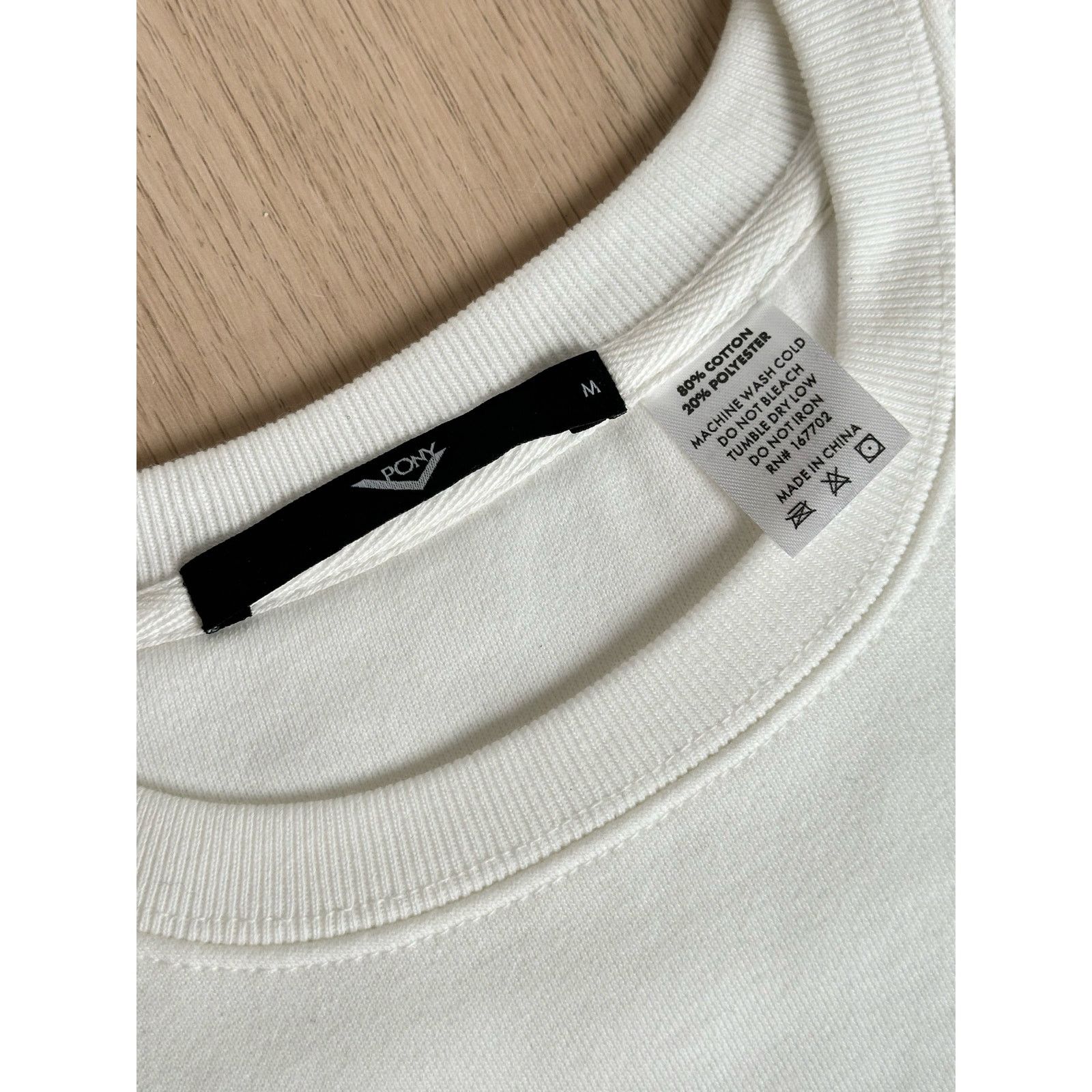 PONY Pony 72 Embroidered White Crewneck - Size M - New Size US M / EU 48-50 / 2 - 3 Thumbnail