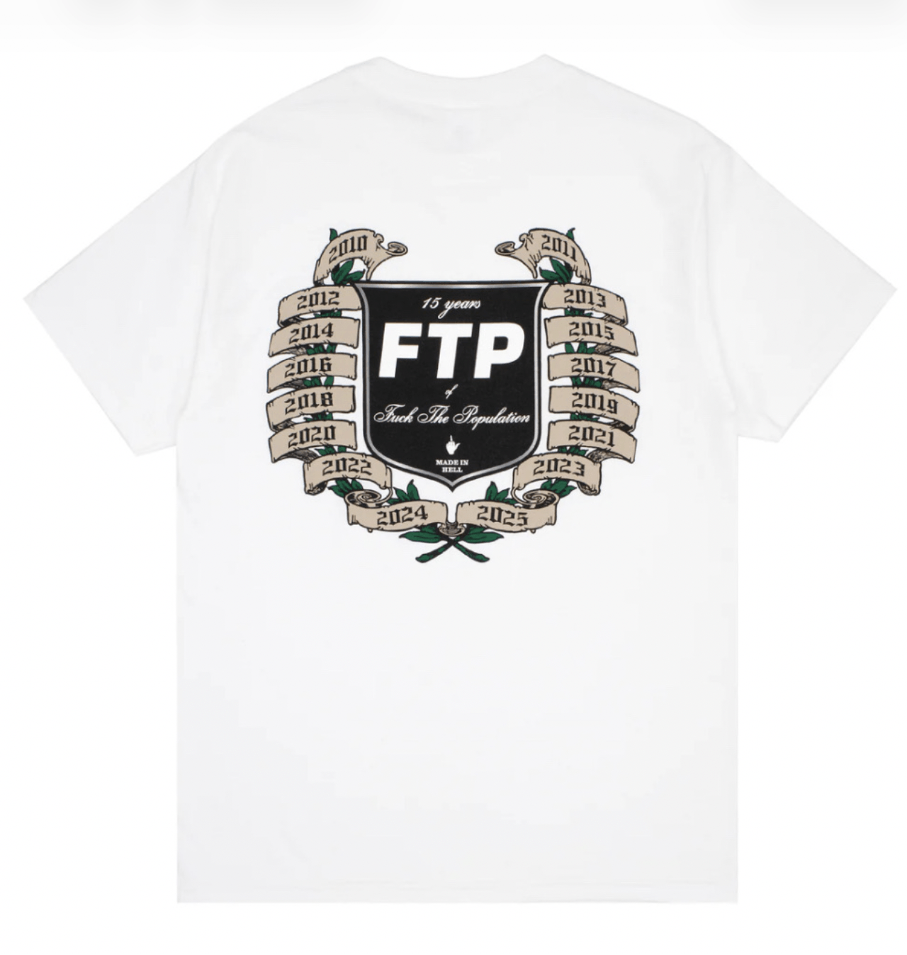 Fuck The Population NEW FTP 15 Year Anniversary - White - XXL Size US XXL / EU 58 / 5 - 1 Thumbnail