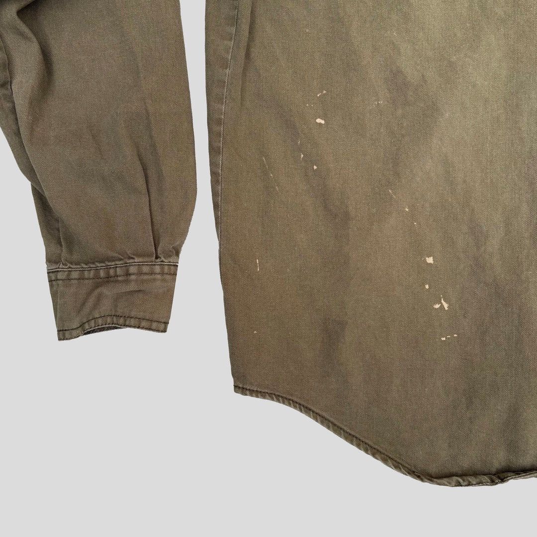 Levi's Levi’s 1990 90s Vintage Khaki L/S Button Up Denim Shirt Size US L / EU 52-54 / 3 - 5 Thumbnail
