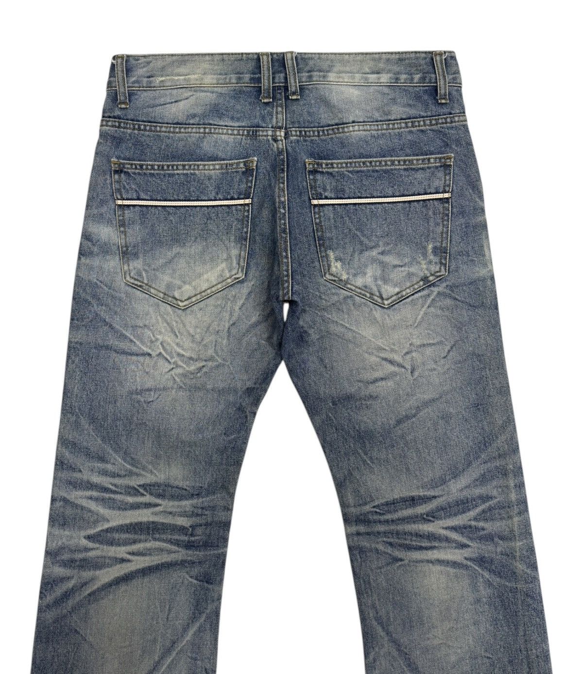 14th Addiction × Isamu Katayama Backlash × Yasuyuki Ishii FLARE JEANS IMPROVES CLAWMARK FLARED DENIM JEANS Size US 34 / EU 50 - 6 Thumbnail