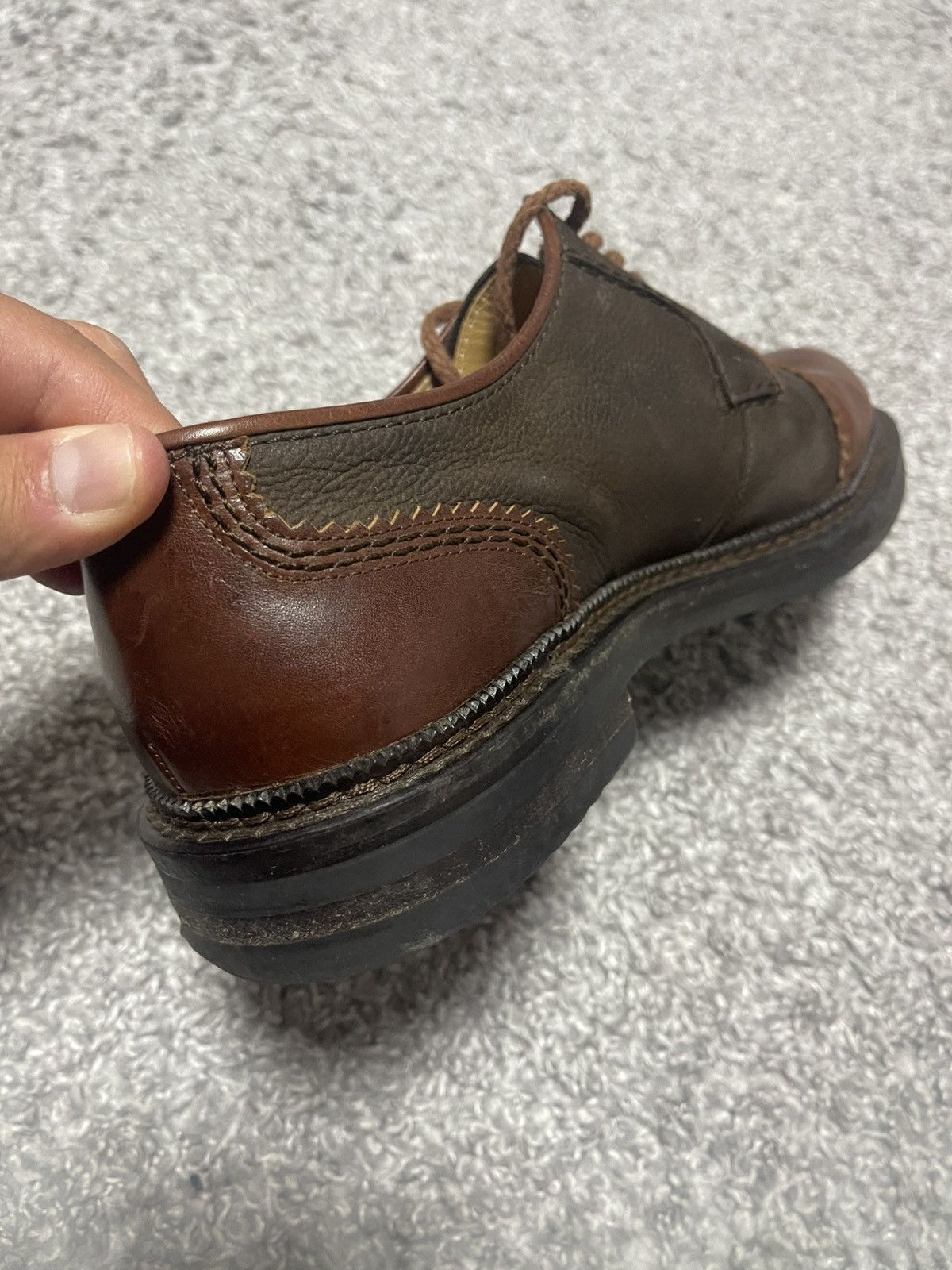Camel Camel Vintage Leather Brown Casual Derby Boots Size US 8.5 / EU 41-42 - 11 Thumbnail