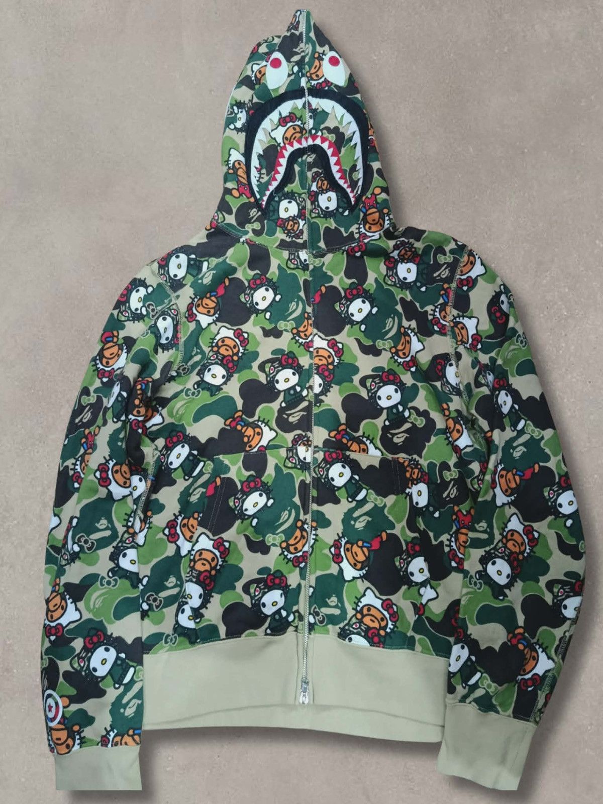 Bape Bape x Hello Kitty Full Zip Hoodie | Grailed