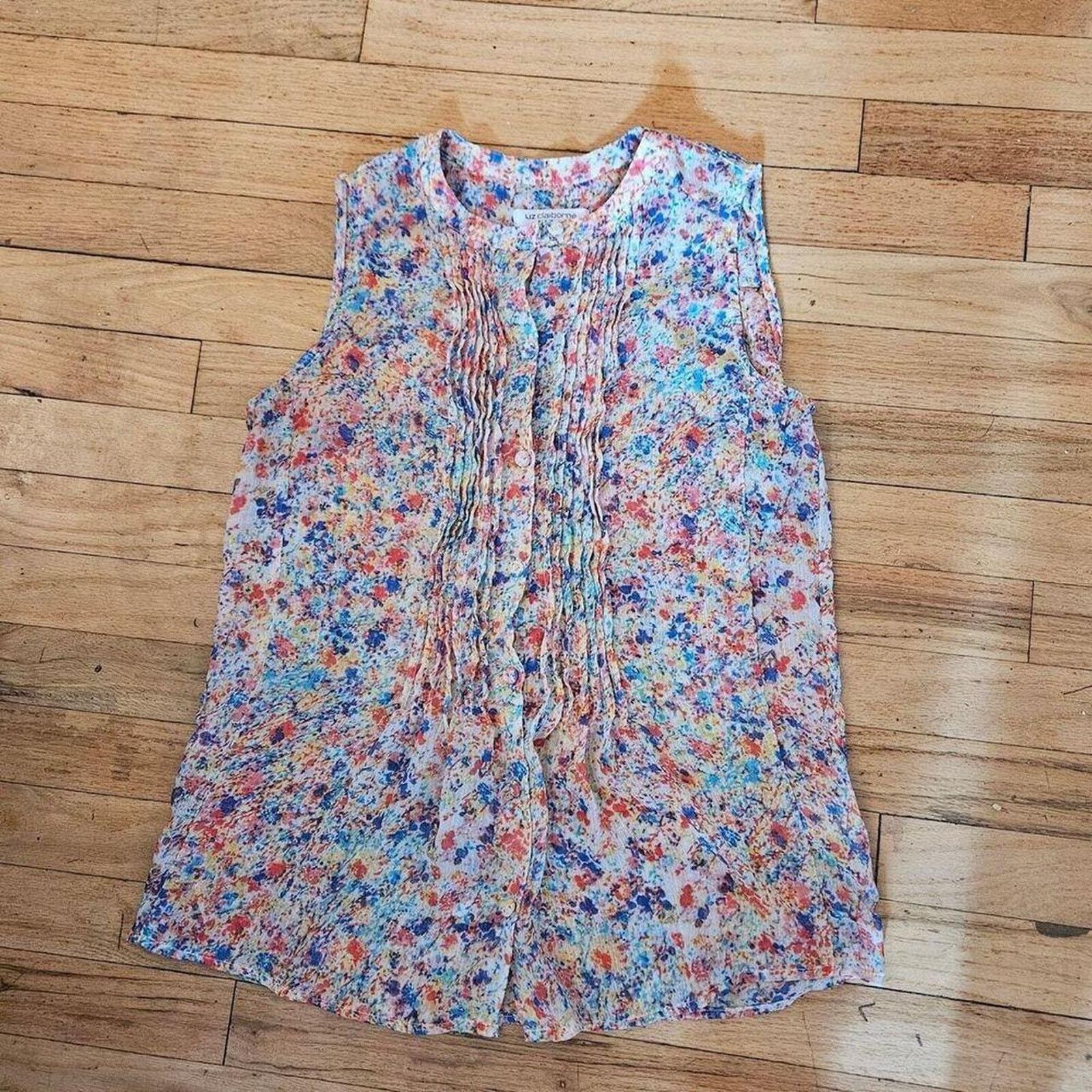The Unbranded Brand Liz claiborne colorful flower button Size M / US 6-8 / IT 42-44 - 1 Thumbnail