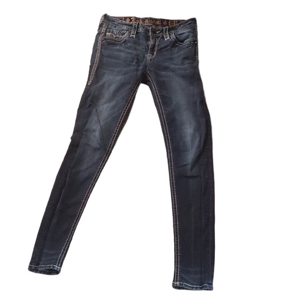 Rock Revival Rock Revival Haile Mid Rise Skinny Jeans Size 27 Size 27" / US 4 / IT 40 - 2 Thumbnail