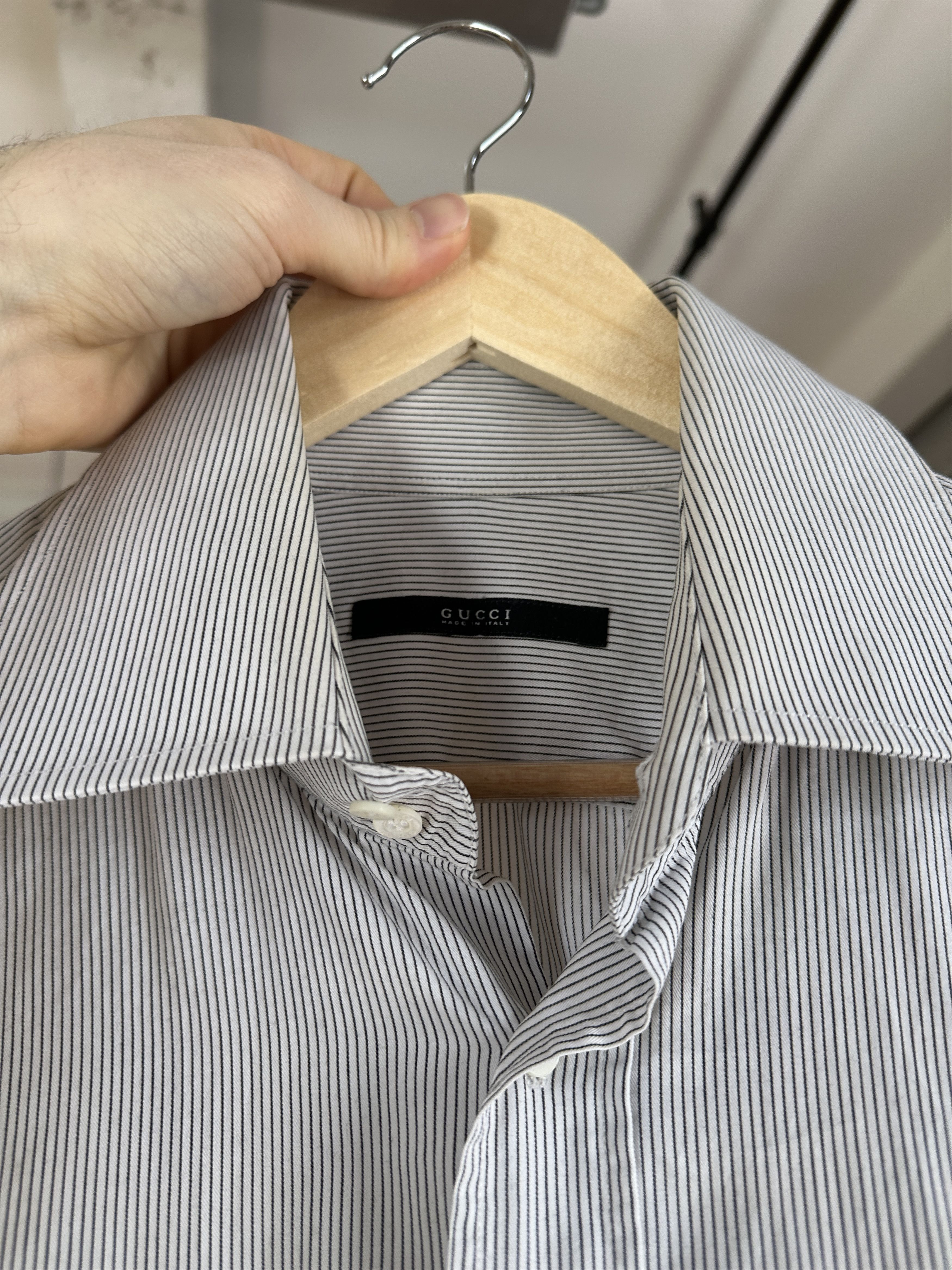 Gucci Gucci by Tom Ford Striped Button Up Shirt Size US M / EU 48-50 / 2 - 2 Thumbnail