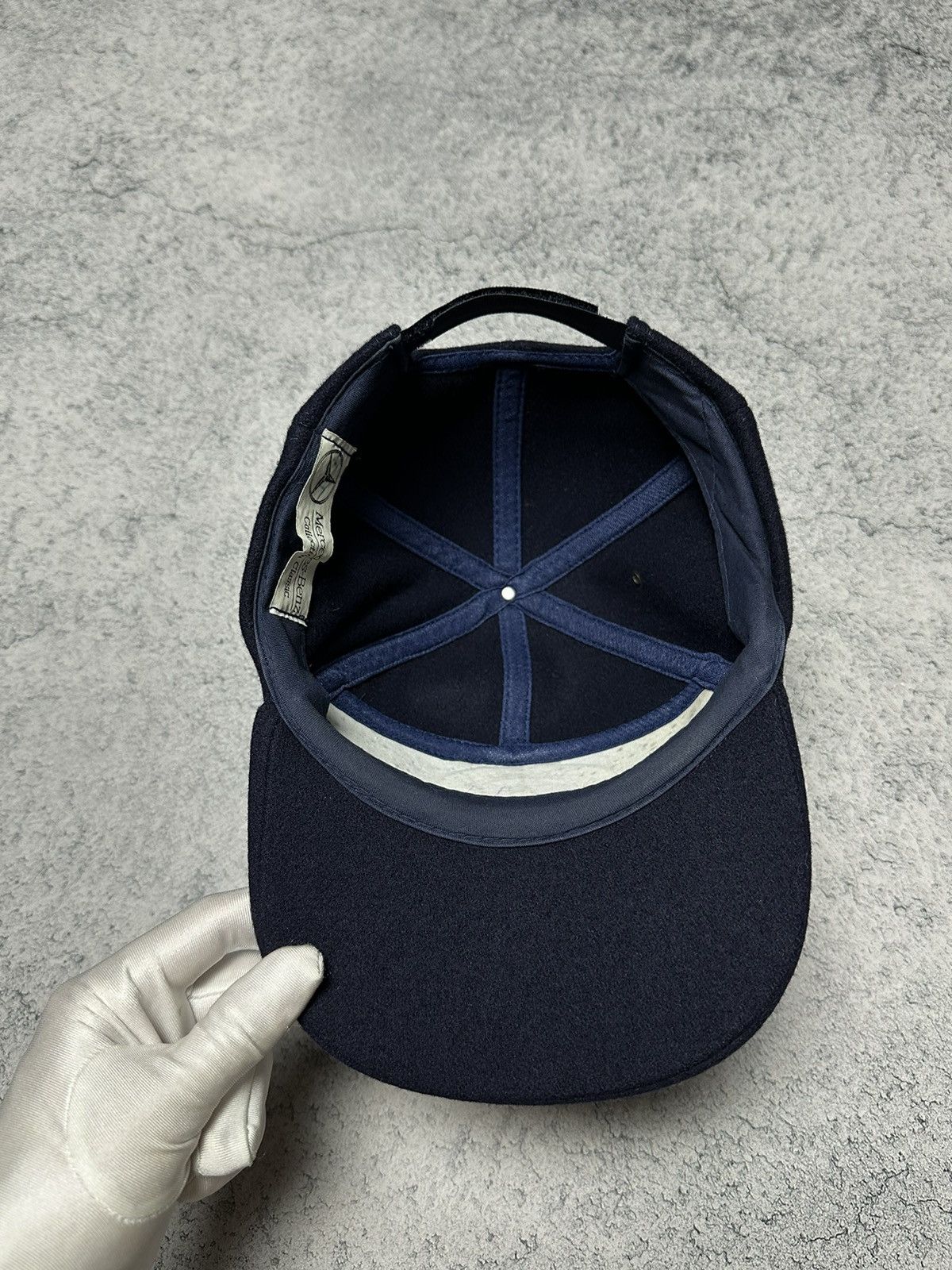 Mercedes-Benz Vintage Mercedes Benz 6-Panel Wool Cap Size ONE SIZE - 8 Thumbnail