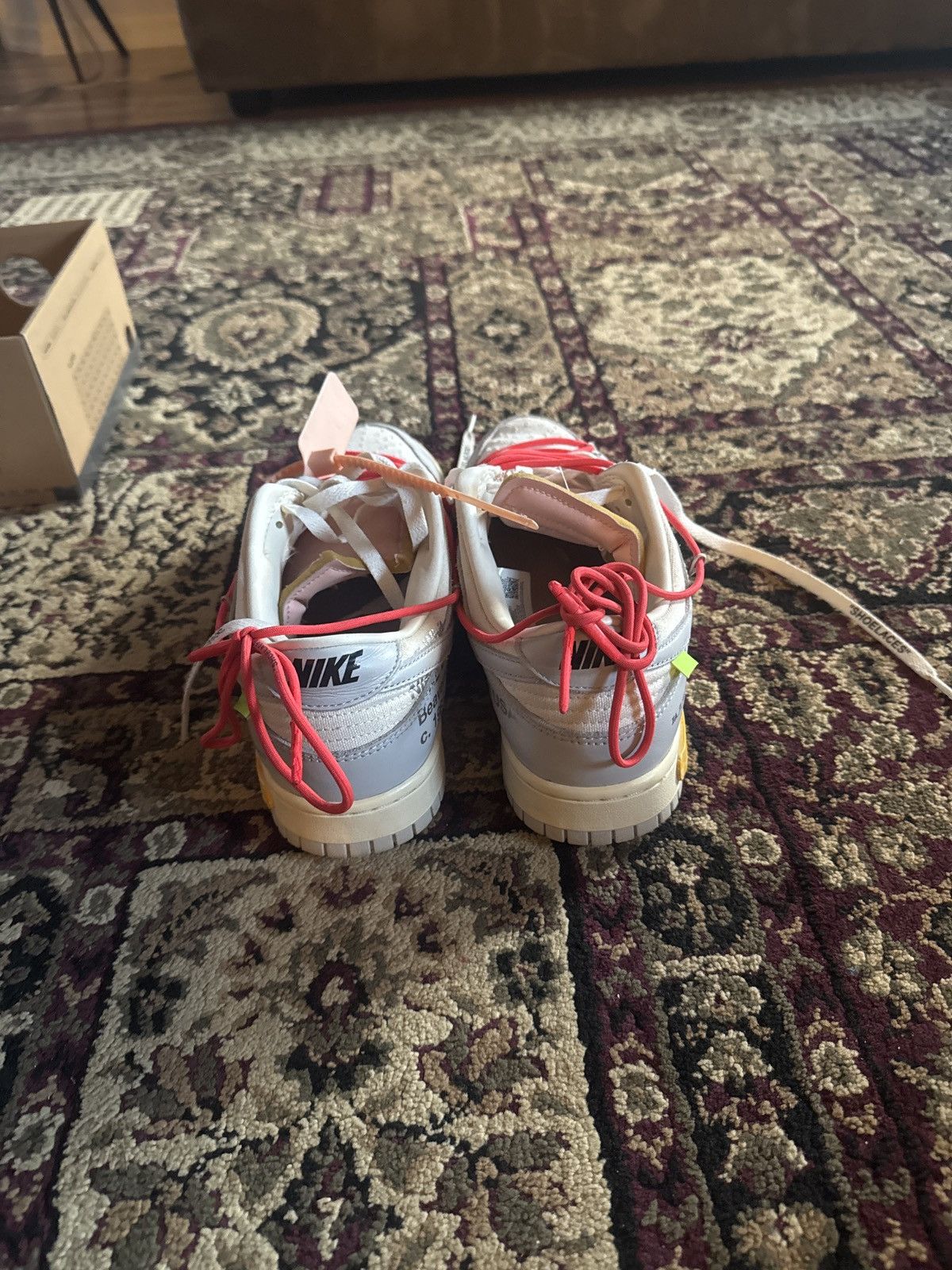 Nike × Off-White Nike Dunk Low Off White Lot 06/50 Size US 11 / EU 44 - 7 Thumbnail