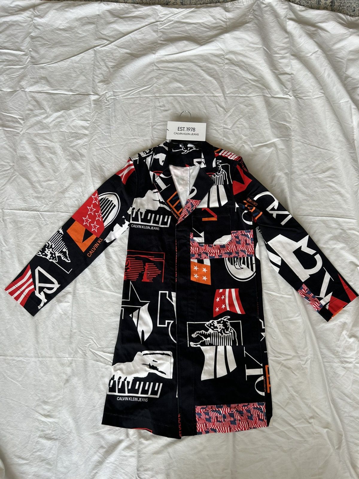 Calvin Klein 205W39NYC × Raf Simons Calvin Klein Est 1978 by RAF Simons Denim Trench Coat Size US XL / EU 56 / 4 - 3 Thumbnail