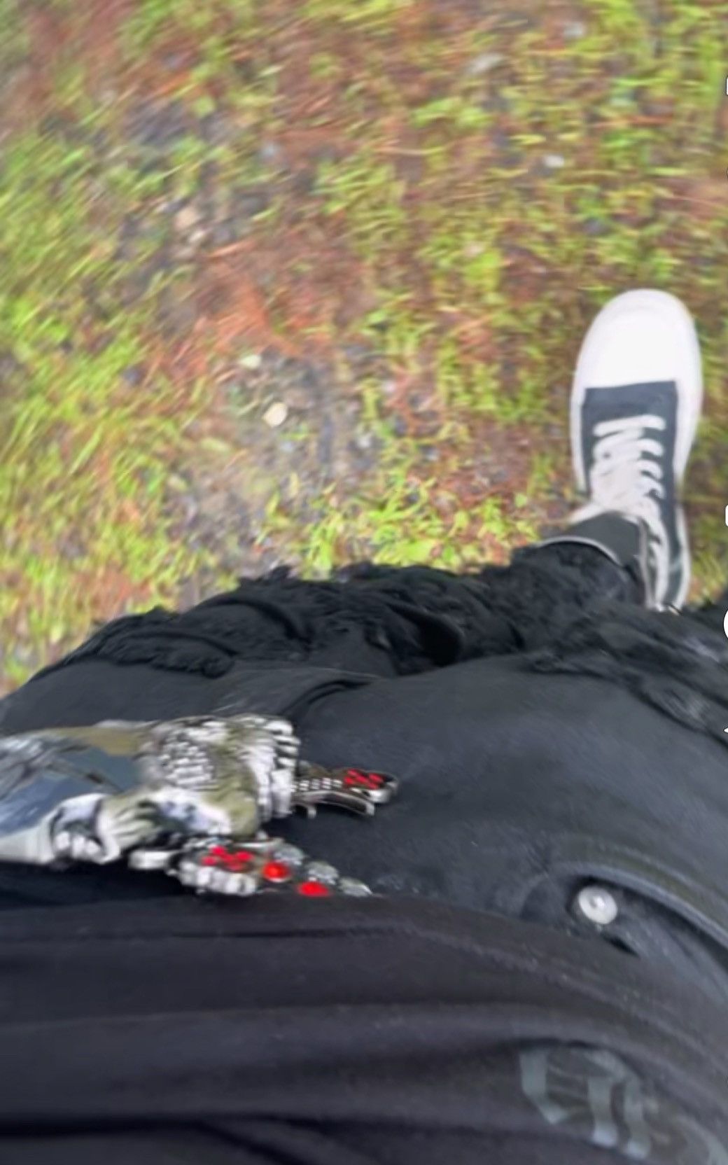 Rick Owens × Rick Owens Drkshdw RICK OWENS WAX DENIM SLASHED Size US 31 - 9 Thumbnail