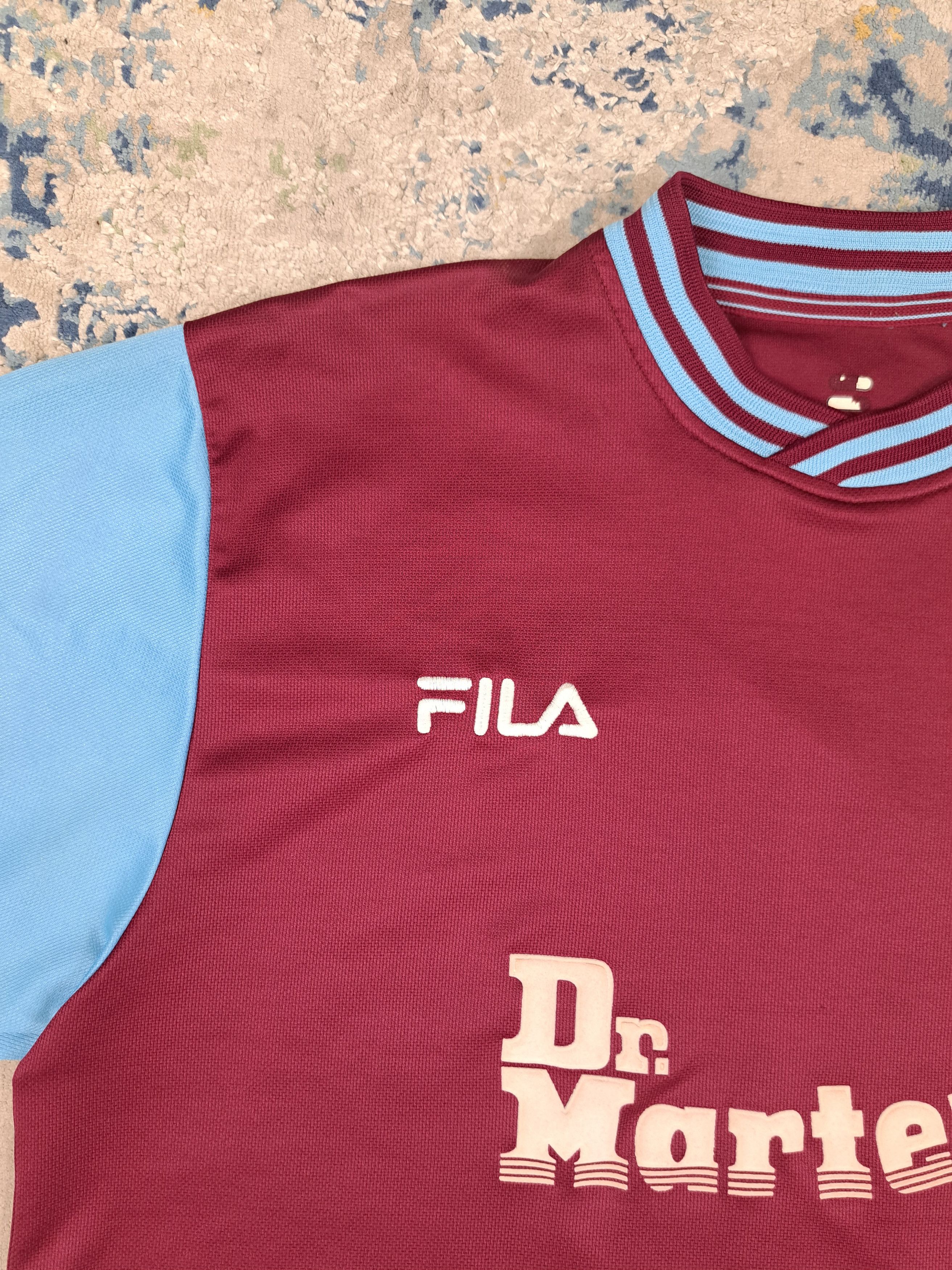 Fila Vintage 2001 2002 West Ham United Home Kit Soccer Size US L / EU 52-54 / 3 - 4 Thumbnail