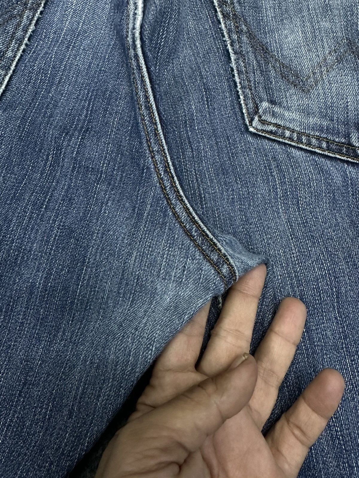 Beauty Beast × Edwin × If Six Was Nine Vintage Edwin 404 Faded Washed Distressed Denim F26 Size US 36 / EU 52 - 9 Thumbnail